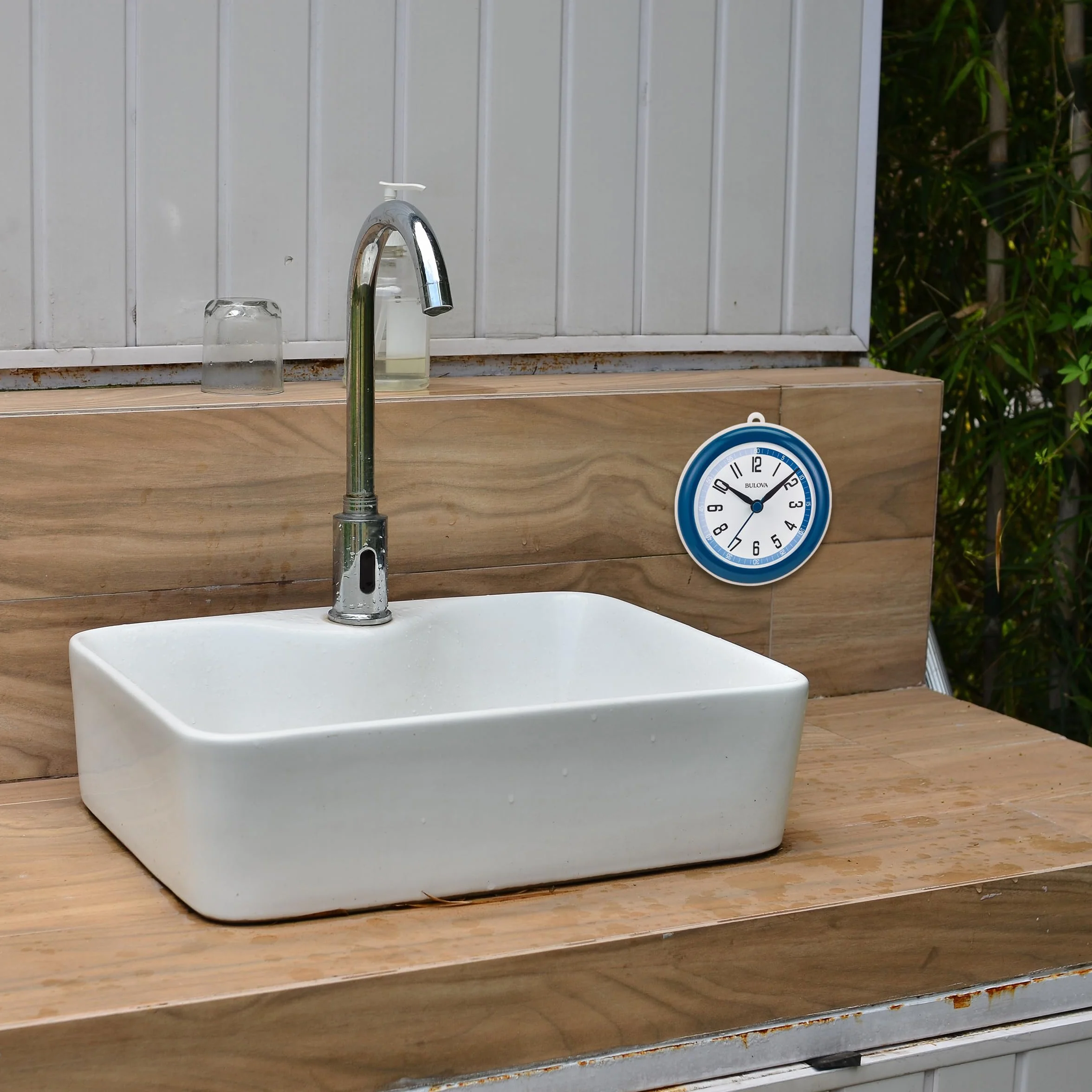 Bulova Reloj C4882 Shower Mate Azul Blanco
