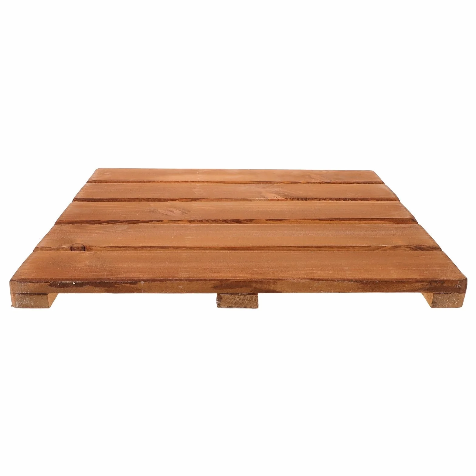 Alfombra de Ducha con Listones de Madera, baño de Madera Maciza, marrón Oscuro, 40Cm, Suelo de Sauna, SPA, Gimnasio en casa, Alfombrillas de baño