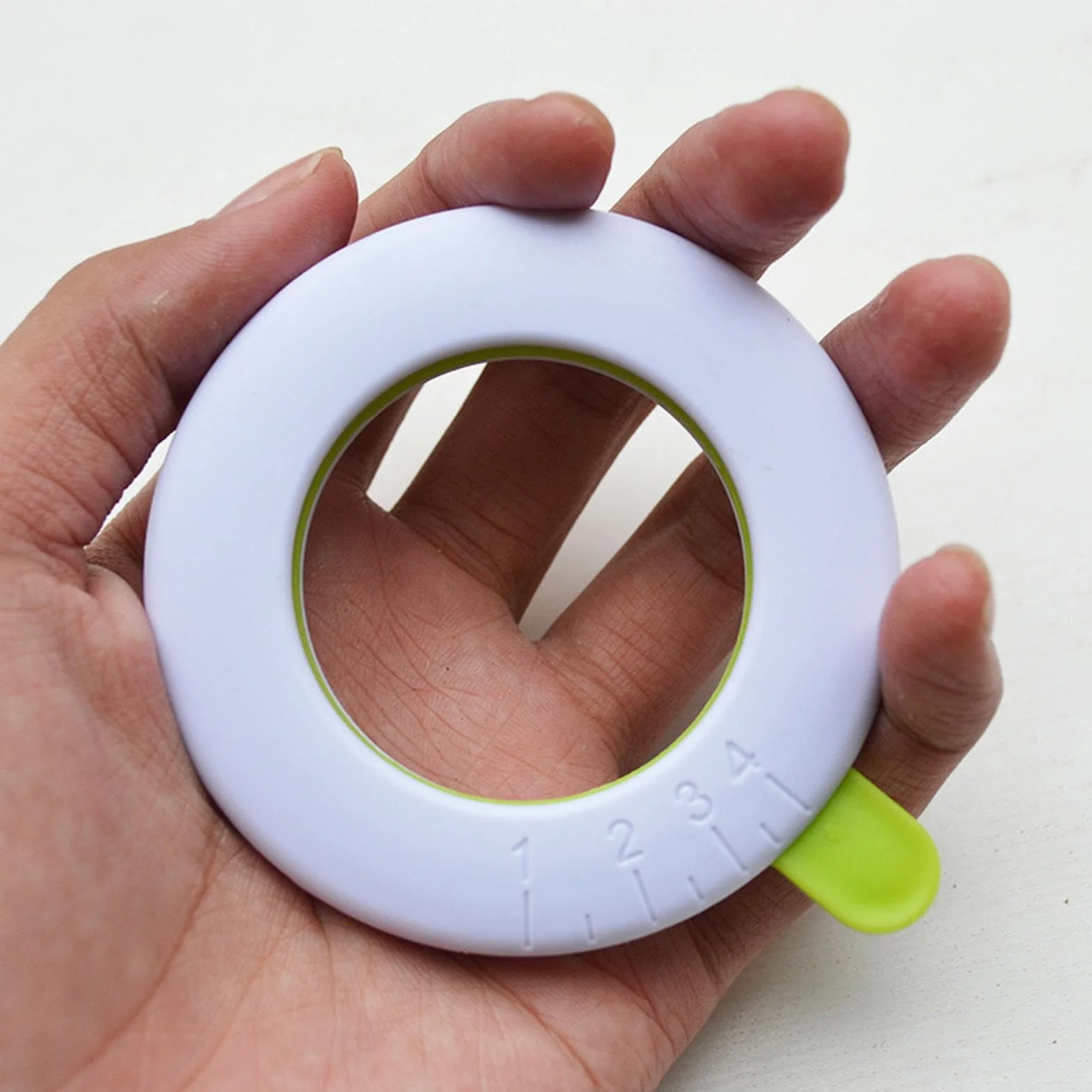 Herramienta de medición de pasta ajustable 7.8cm, dispositivo control porciones 1-4 raciones