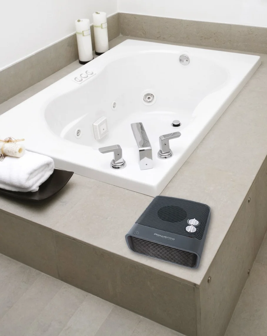 Rowenta Atlas Silence SO5115F0 Calefactor de 2400 W con 2 velocidades, termostato anti-heladas, función aire frío, silencioso y fácil de transportar (Reacondicionado)
