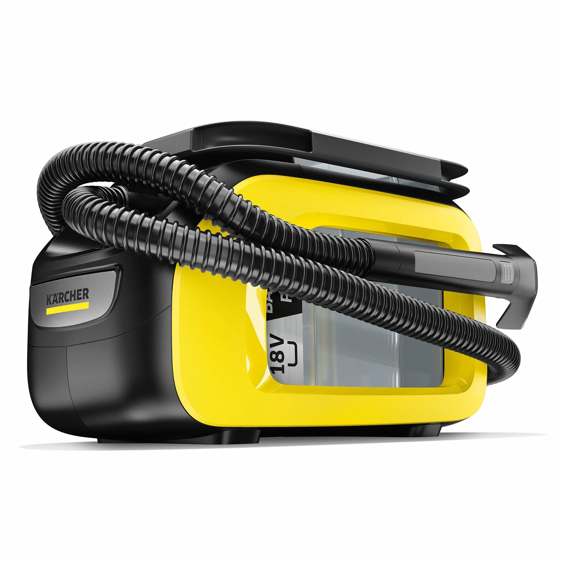 Karcher Lava-Aspiradora Se 3-18 Compact a Batería 18 V, Potencia: 200 W, Área: 6,5 M², Duración de Batería: 12-24 Min, Recipiente de Agua: 1,6 L, Funciona con la Batería 18 V, Batería no incluida
