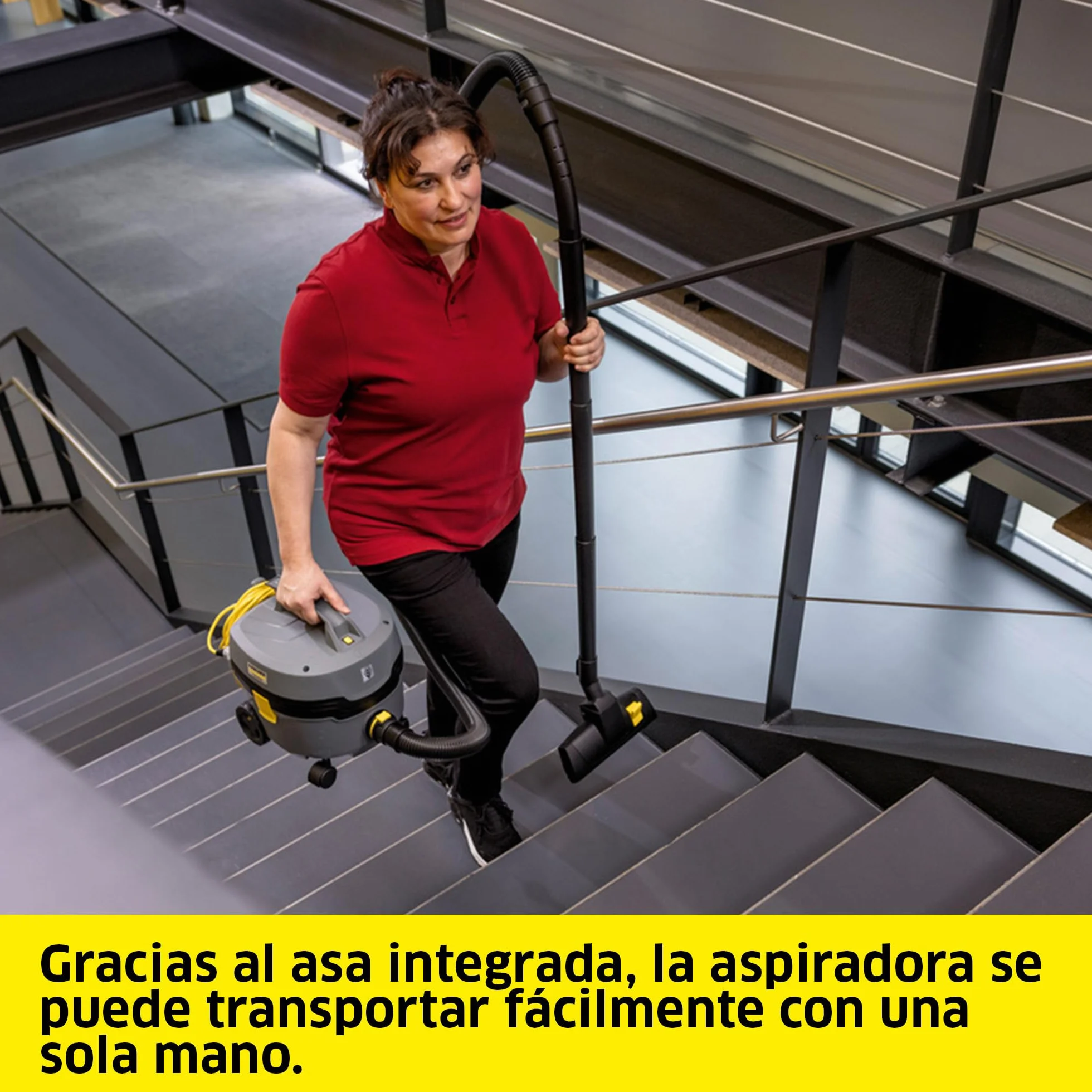 KÄRCHER Aspirador en seco T 7/1 Classic, depósito: 7 l, Potencia: 850 W, Nivel de presión acústica: 62 dB(A), Peso: 3,5 kg, Cable: 7,5 m, Cesta de Filtro Permanente