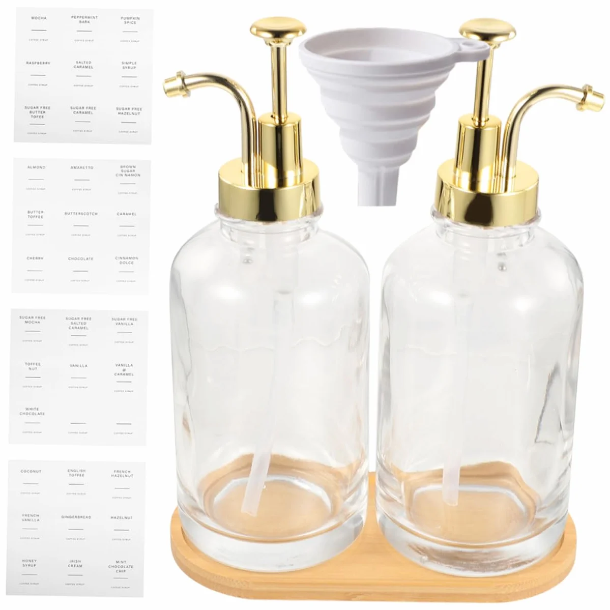 PRETYZOOM 500ml Dispensador De Jabón Líquido Vidrio Pulsador Multifuncional Compacto para Cocina y Baño