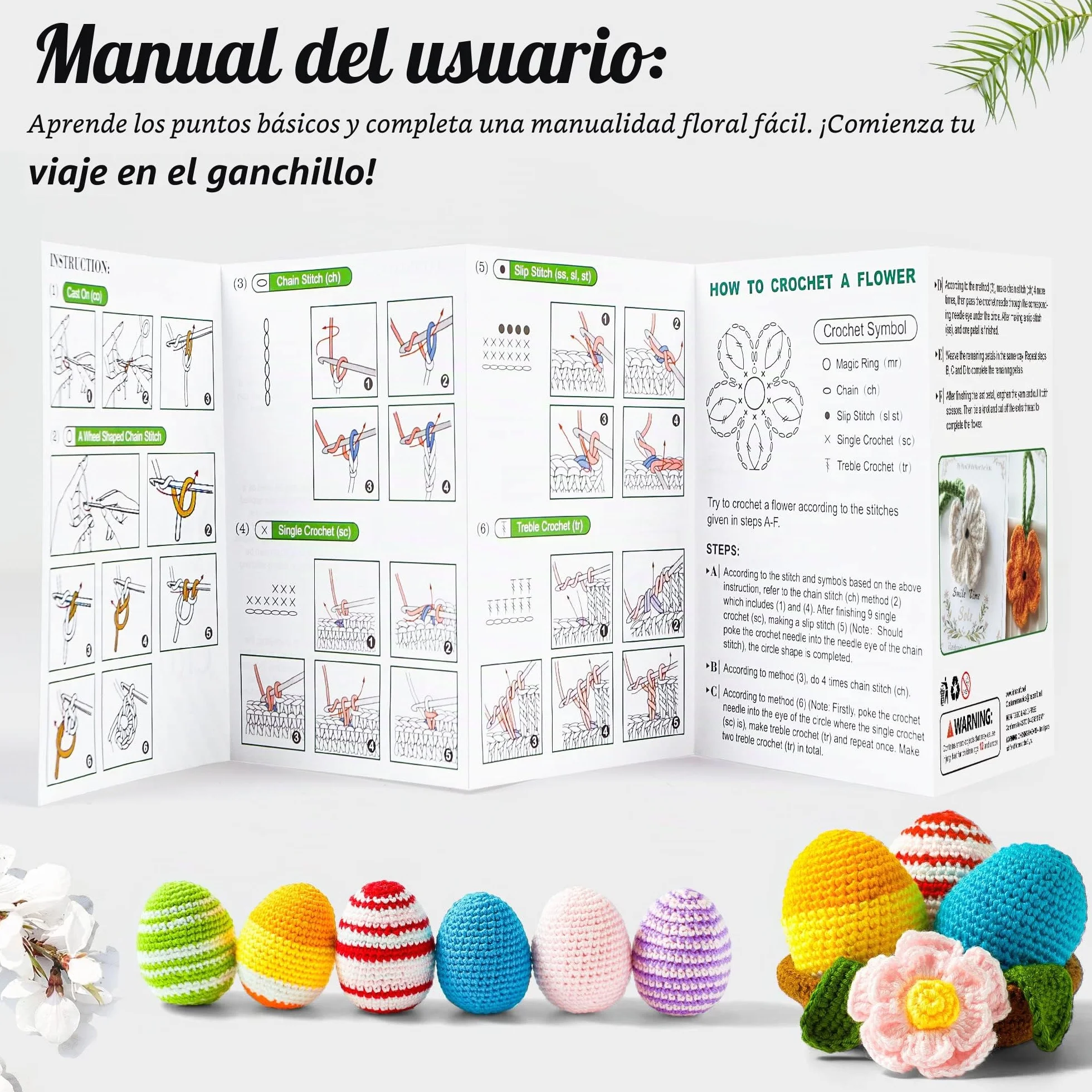 INSCRAFT Hilado de 40 colores con kit de gancho de ganchillo