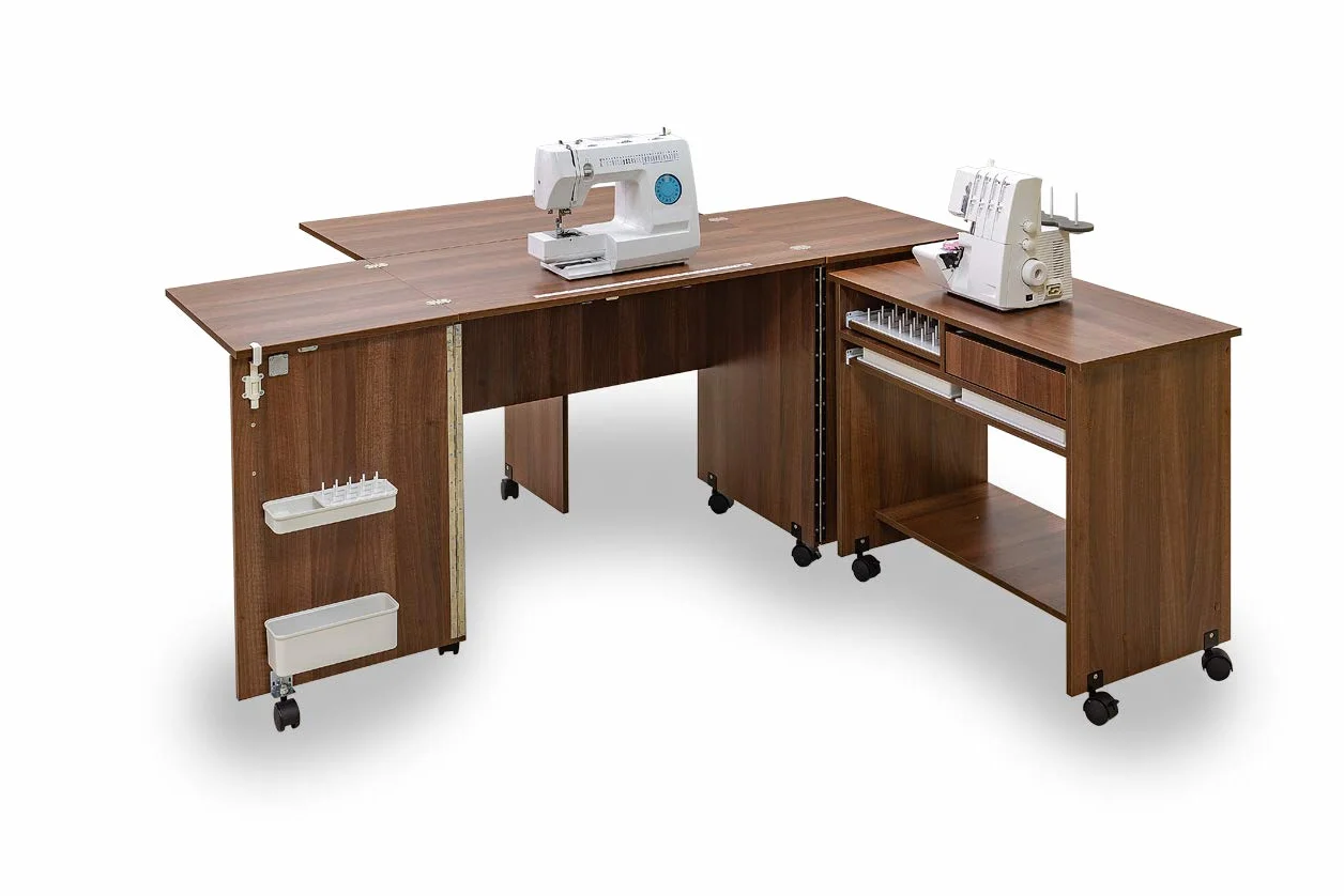 Comfort 7+ | Muebles para máquinas de coser y overlock | (Lakeland Acacia Light)