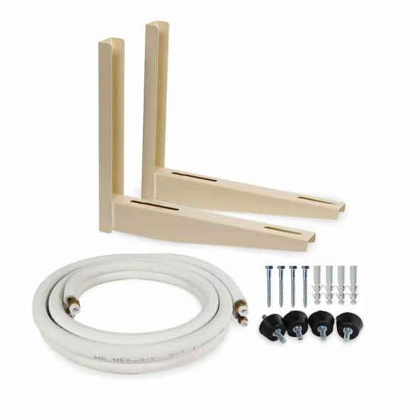 Kit Instalación Aire Acondicionado - Soporte Compresor Exterior, Tuberías 1/4" 3/8" 3 Metros