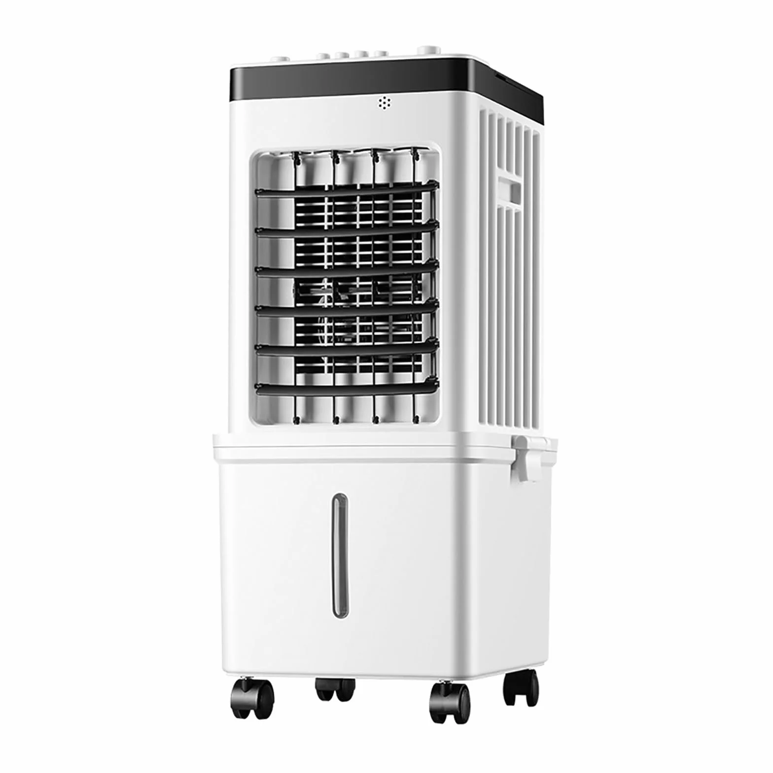 Enfriador de Aire 15L con 4 Bloques de Hielo, Climatizador Evaporativo Portátil 3 Velocidades para Casa Oficina Dormitorio, Oscilación 90°