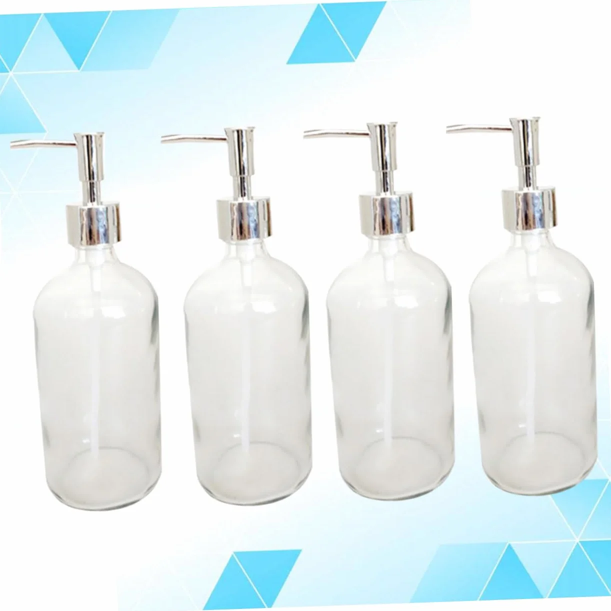 Cabilock 4 Piezas Contenedor De Loción Botella De Loción Portalápices para El Aula Contenedor De Artículos De Tocador Dispensador De Jabon Champú Botella De Vidrio