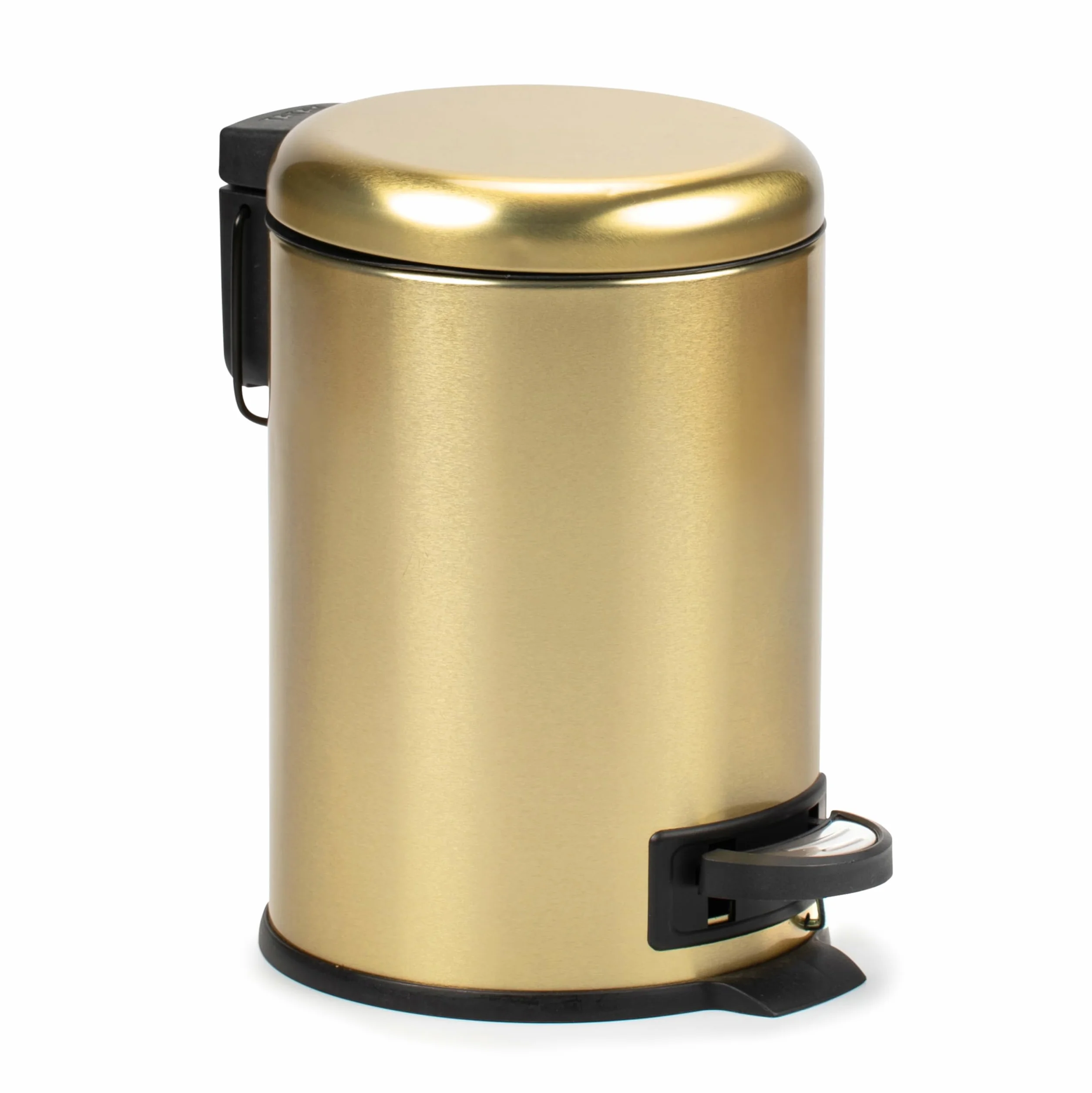 Papelera Baño Pedal 3L Oro Nordic 19x21,8x22,1 cm