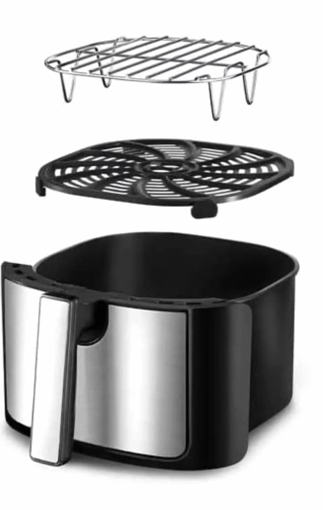 Gourmia Freidora de aire digital GAF798, 6,6 L, negro