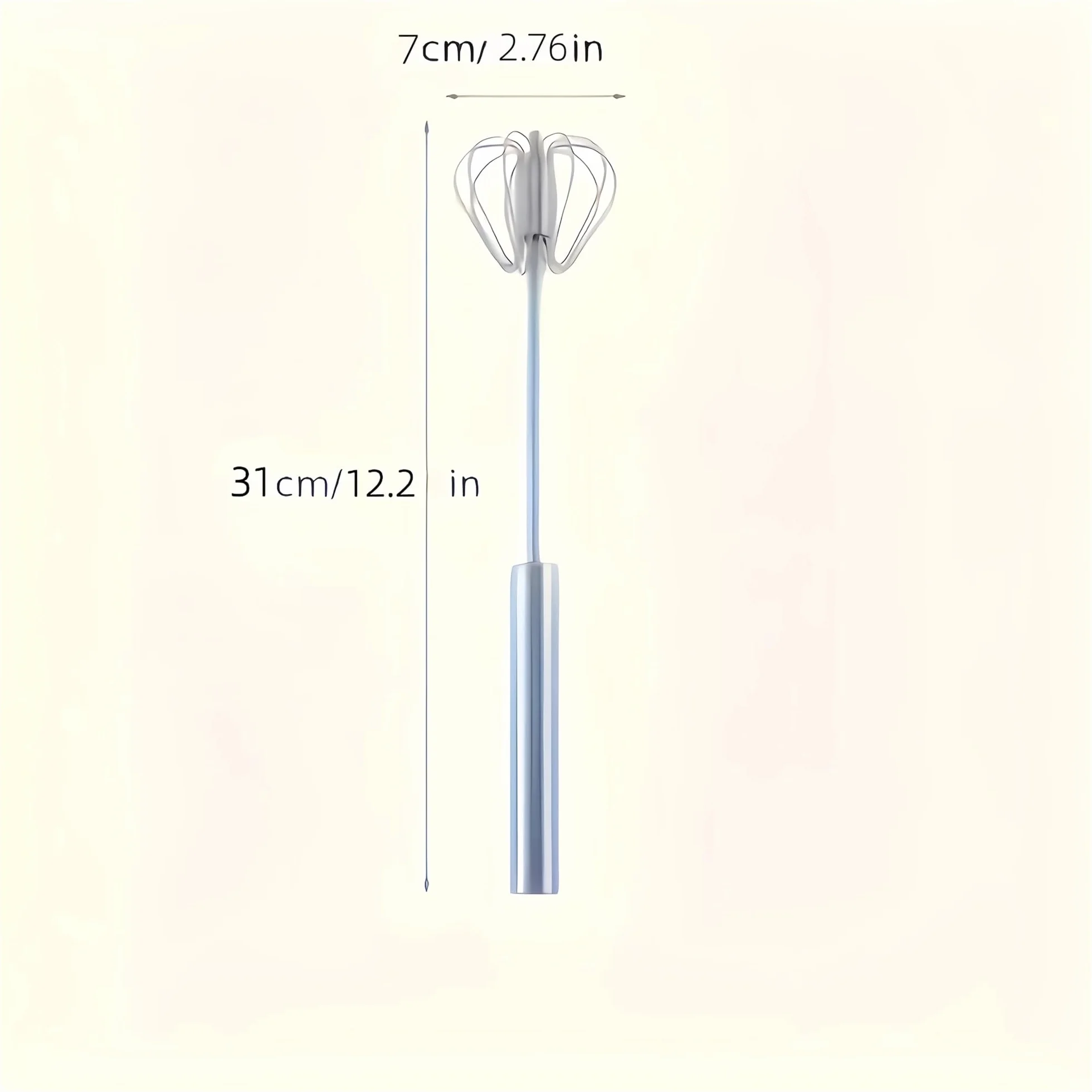 Batidor y Espumador de leche multifunción acero inoxidable, batidor Manual mano for crema huevos