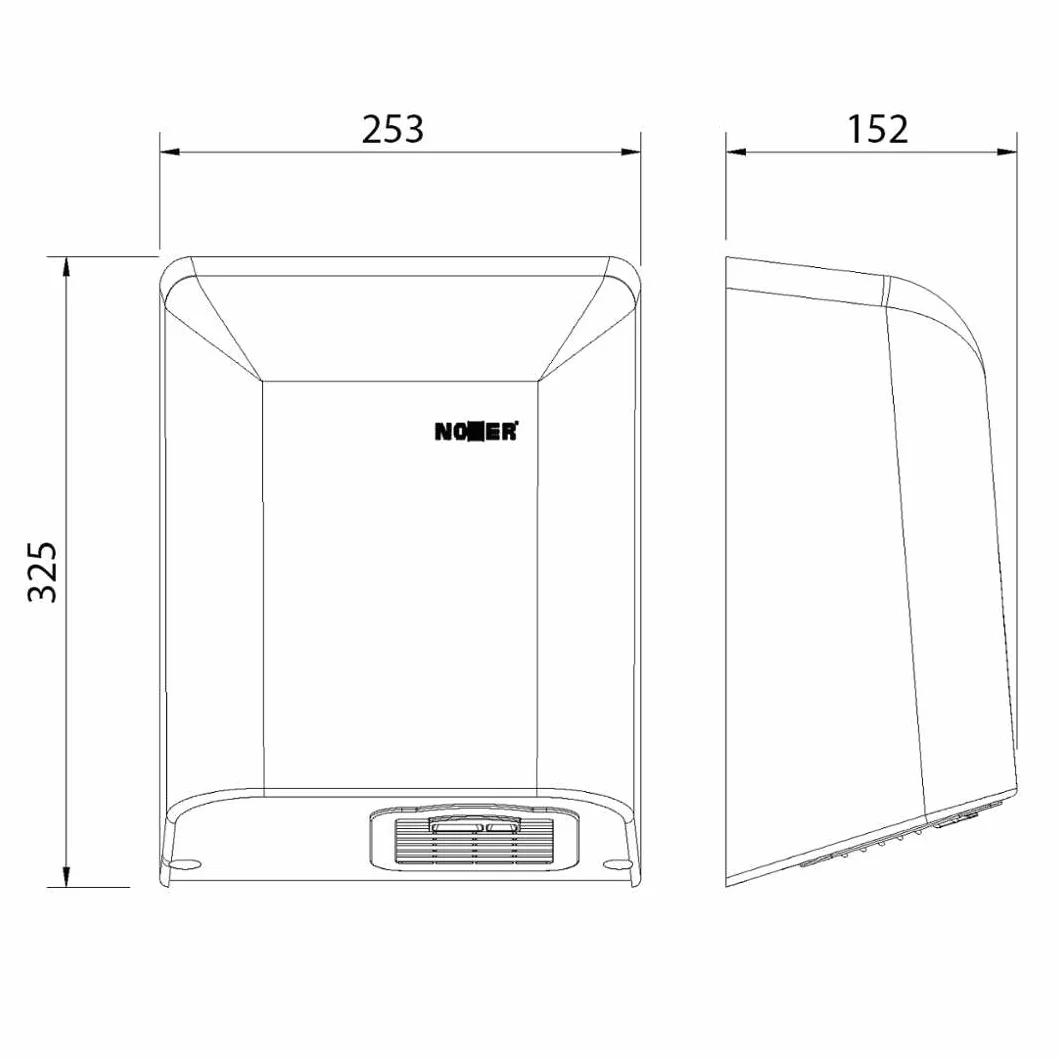 Nofer 01461.W Secamanos BIGFLOW Sensor Electrico ABS Blanco