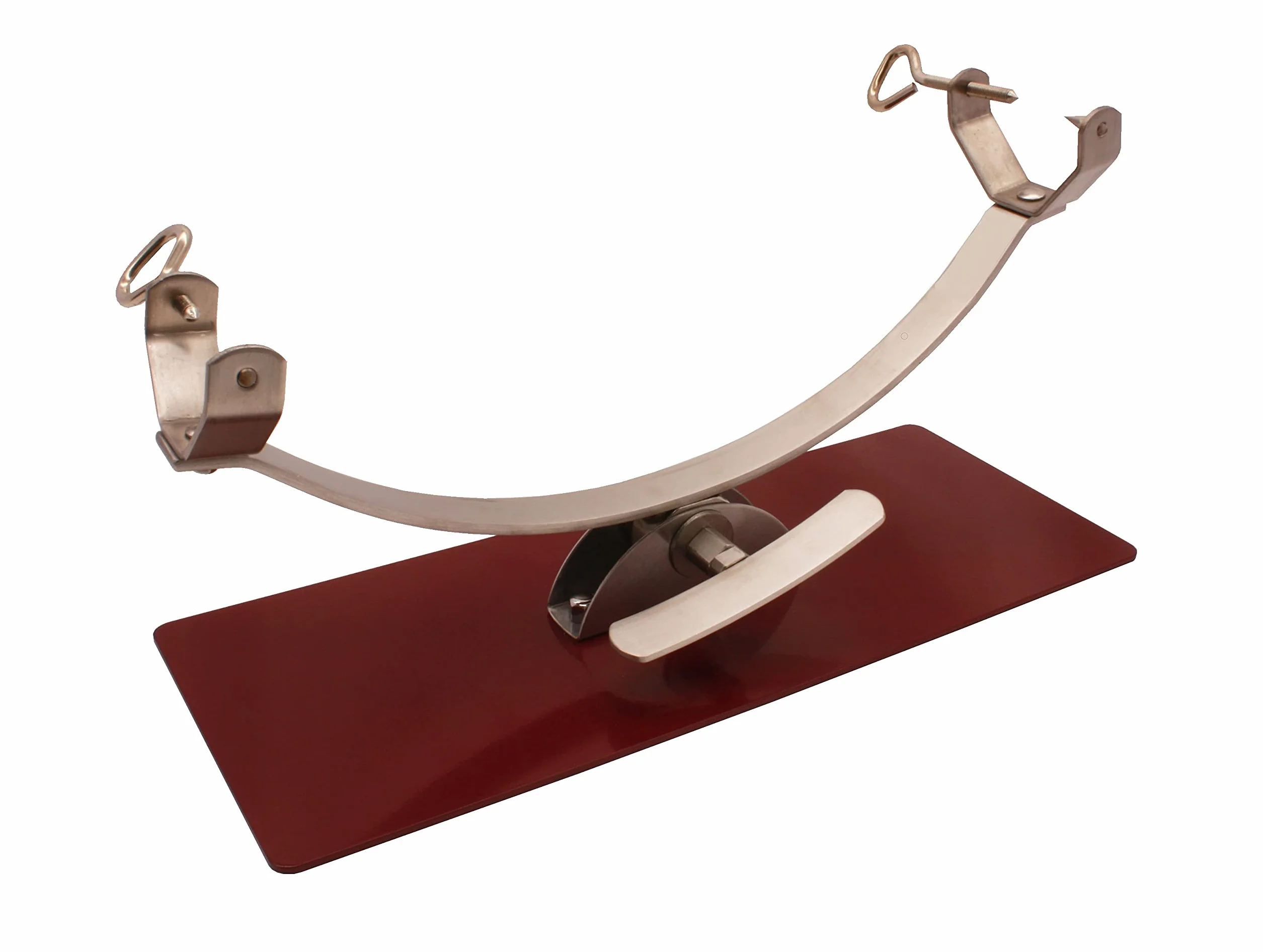 Soporte jamonero New Generation basculante con herraje Inoxidable y base de acero color cerezo