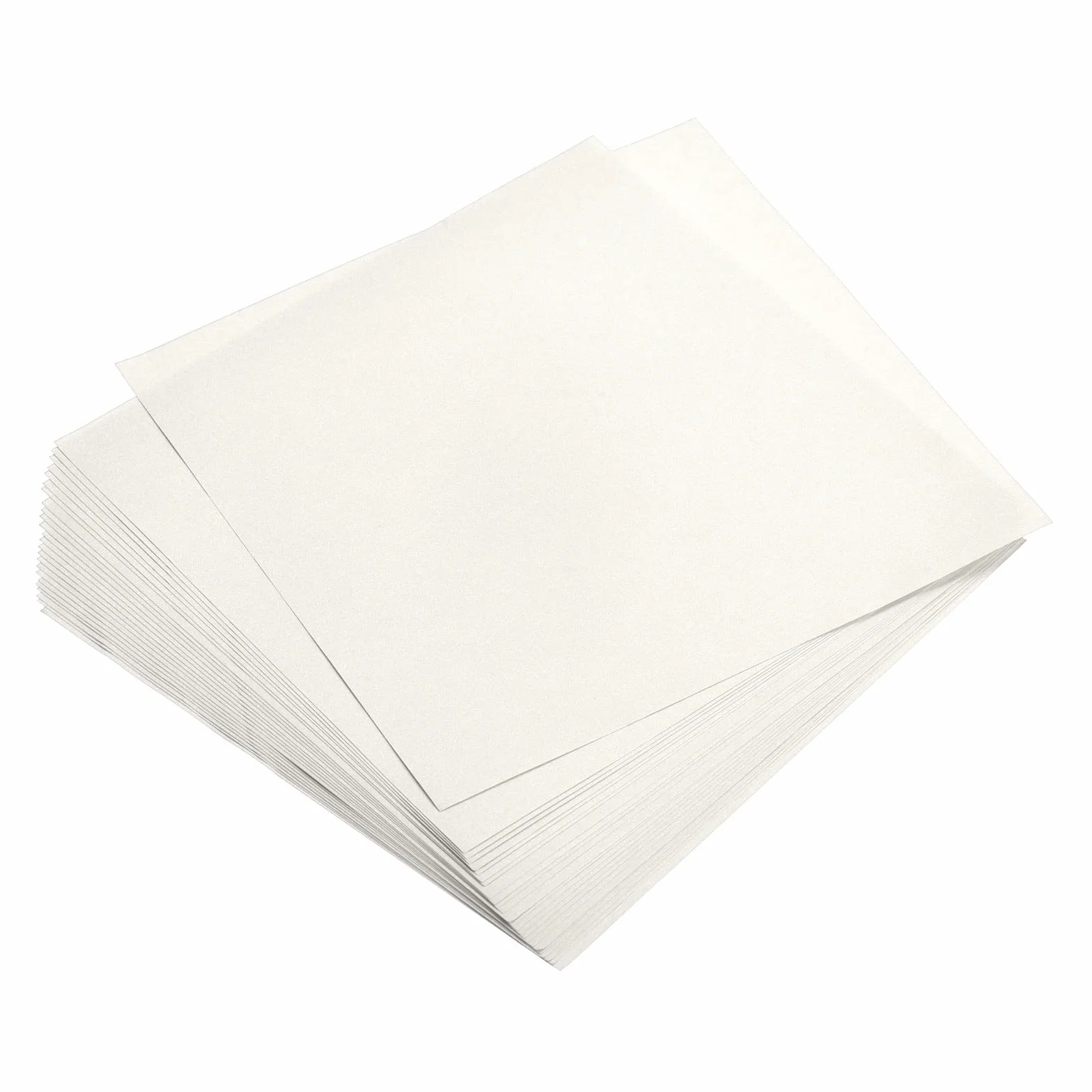 sourcing map Papel Origami Doble Cara 100 Hojas 15x15cm Cuadrado Crema-Blanco