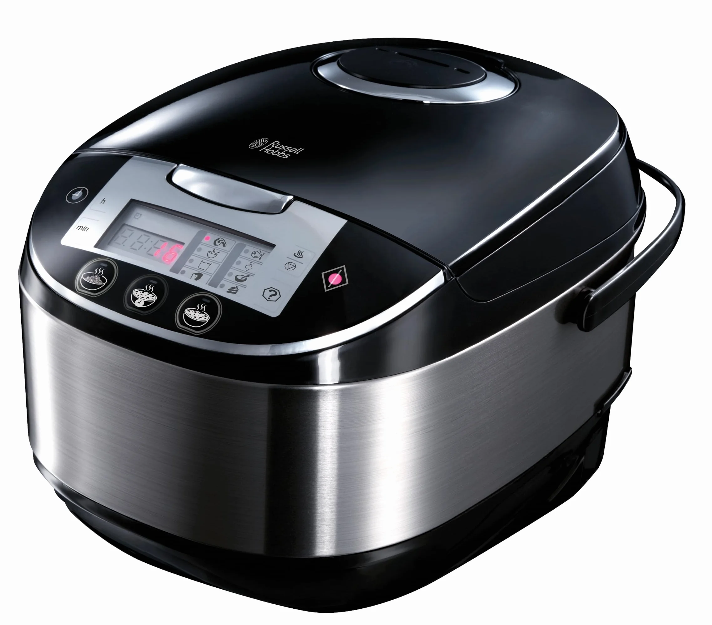 Russell Hobbs Robot de Cocina Cook@Home - Capacidad 5 L, Recipiente de Acero Inoxidable, Tapa Anticondensación, Plata - 21850-56