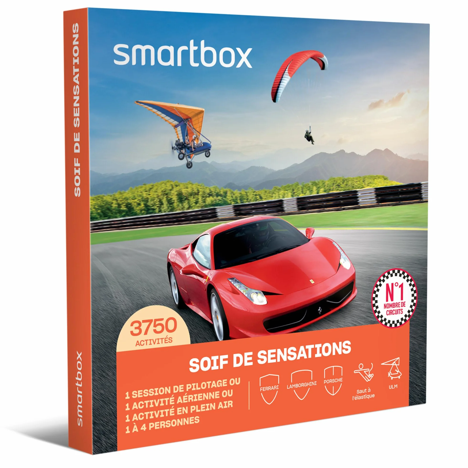 Smartbox – Caja de Regalo con SED de sensaciones – Idea de Regalo de Adrenalina – Una Experiencia Deportiva para 1 a 4 Personas
