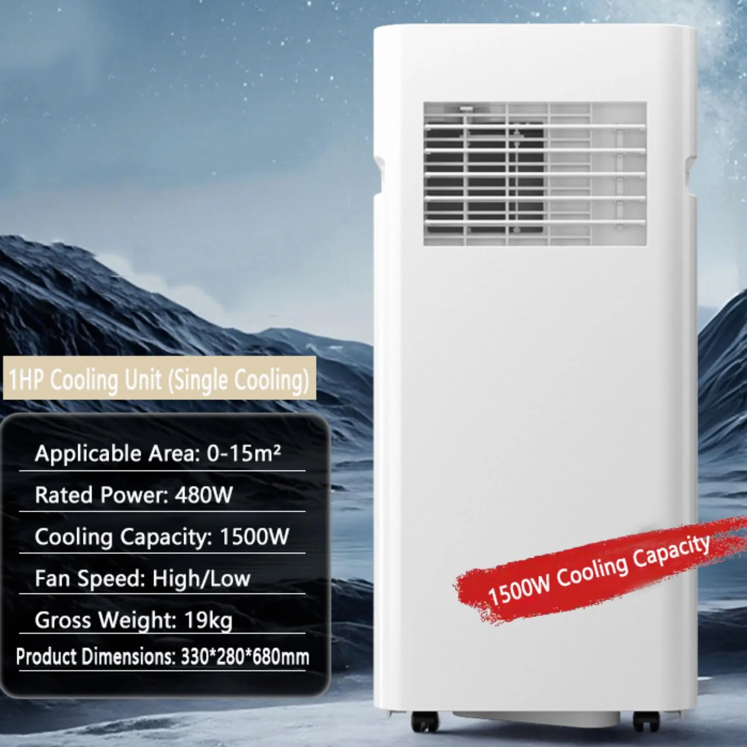 Enfriador de aire portátil evaporativo con modos de deshumidificador y ventilador, control remoto, temporizador de 24 horas, para habitaciones de hasta 350 pies cuadrados