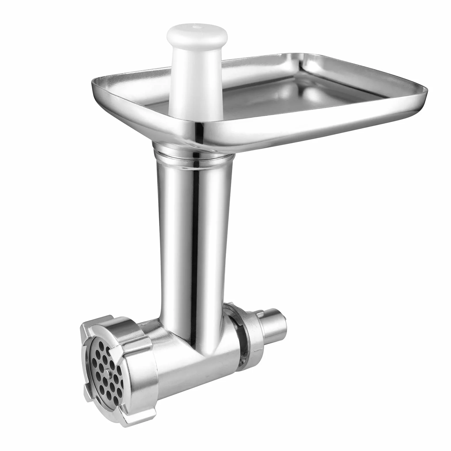 Gdrtwwh Accesorio para picadora de carne compatible con todas las máquinas de alimentos Chef y KMix, incluye 2 tubos de relleno de salchichas, 4 pantallas y 1 adaptador
