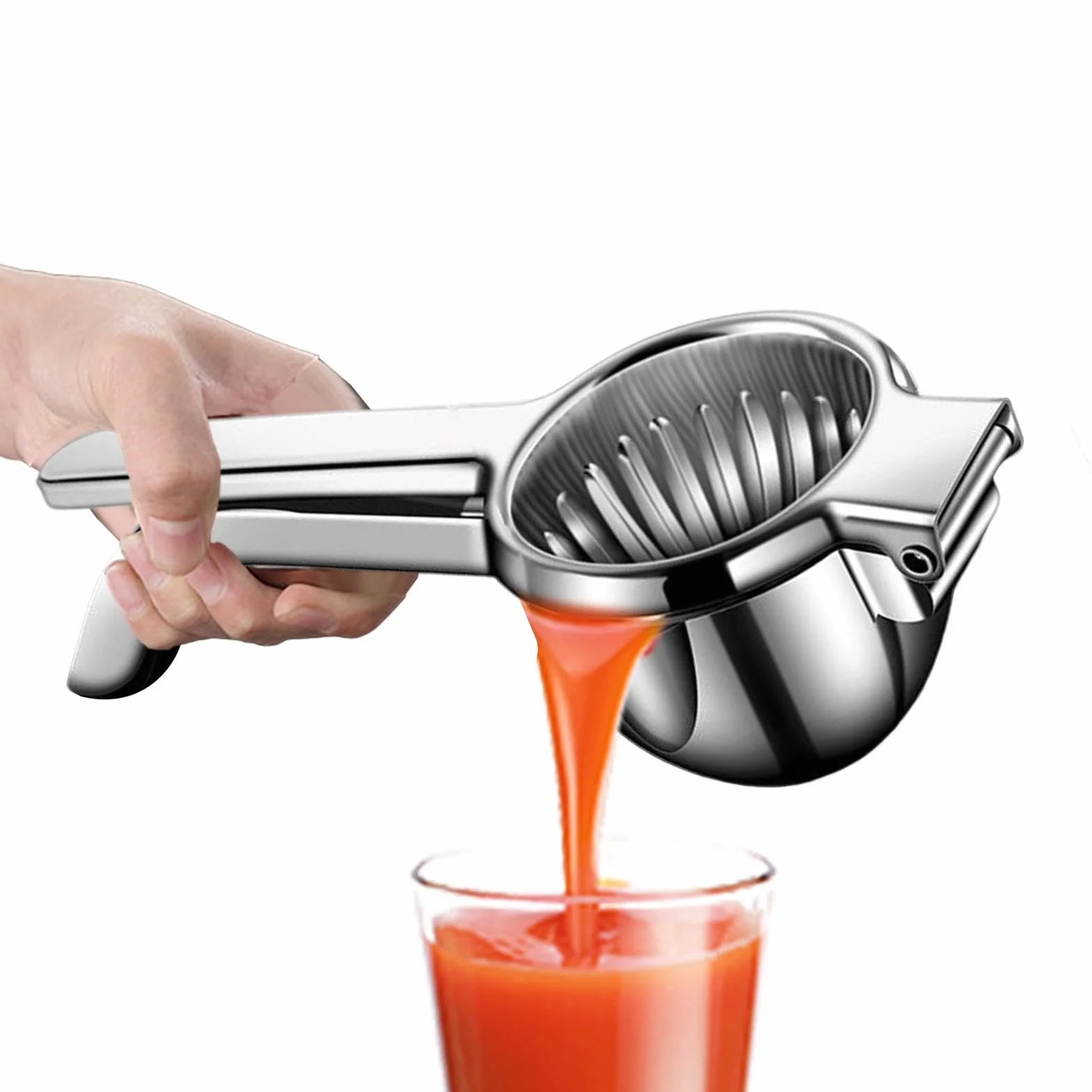 Exprimidor de Limón Manual Acero Inoxidable De Gran Capacidad Para Preparar | Exprimidor de Naranja y Limón para Cocina Para Doméstico Con Limas, Naranjas, Granadas Y Uvas