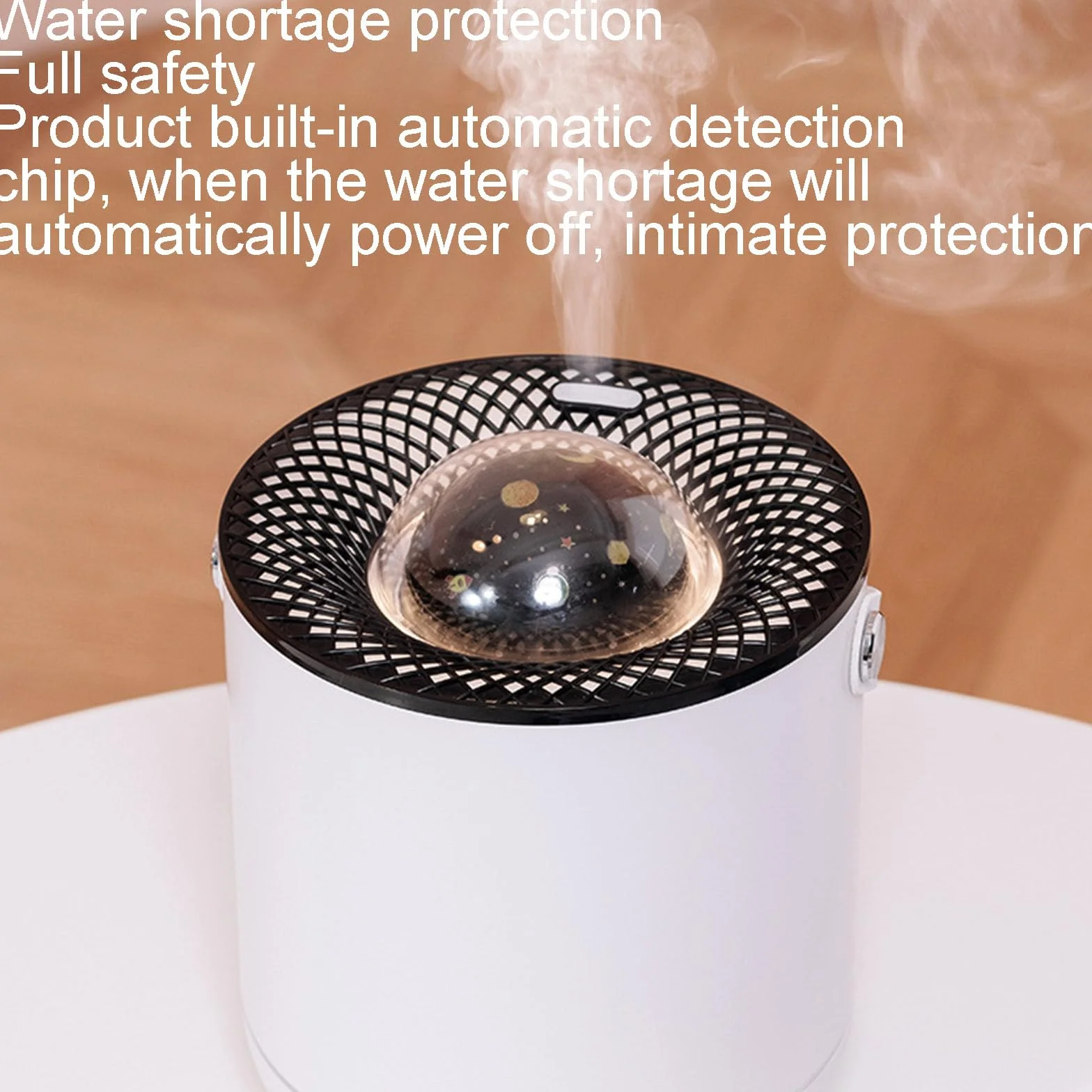 Humidificador ultrasónico con luz nocturna LED, proyección multifunción, proyección dinámica de 360 grados, perfecto para el hogar, oficina, dormitorio