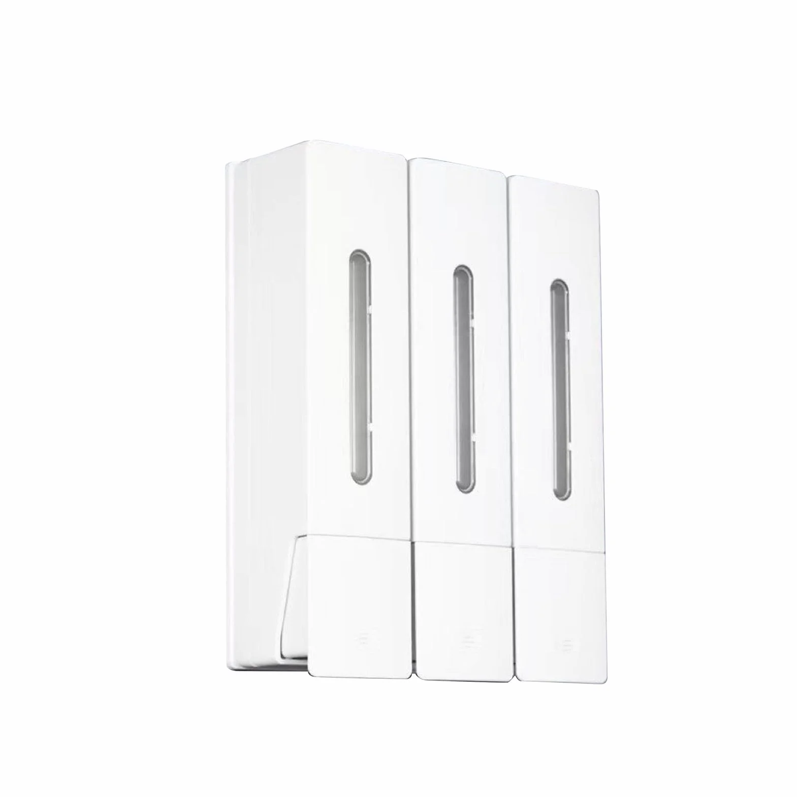 Dispensador de champú y acondicionador de 3 cámaras montado en la Pared 1200 ml Dispensador de jabón de Ducha ABS a Prueba de Fugas de Gran Capacidad para baño Hotel Hogar (Cabeza Triple
