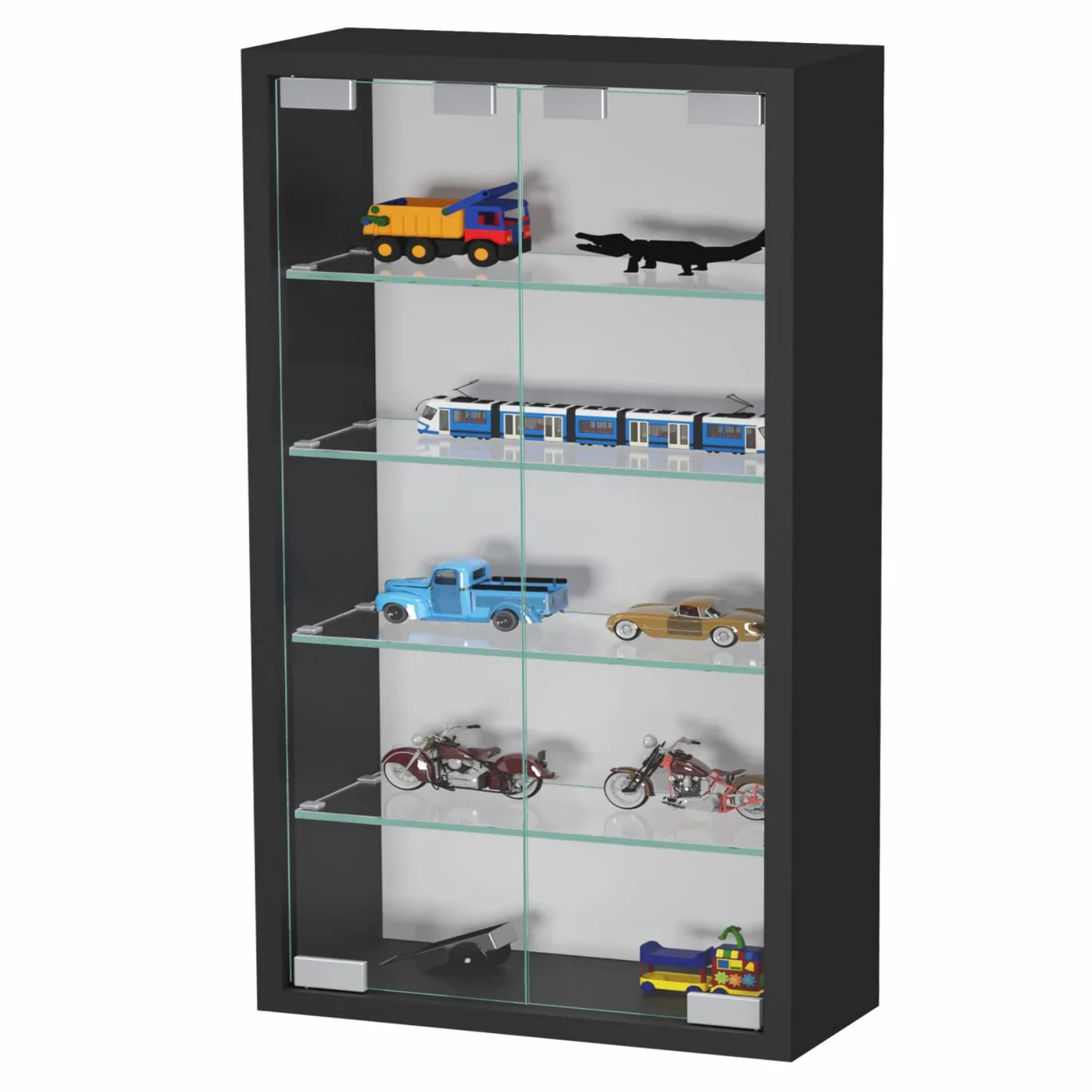 Vitrina vitrina de pared colgante de pie - 40 x 60 x 13 cm