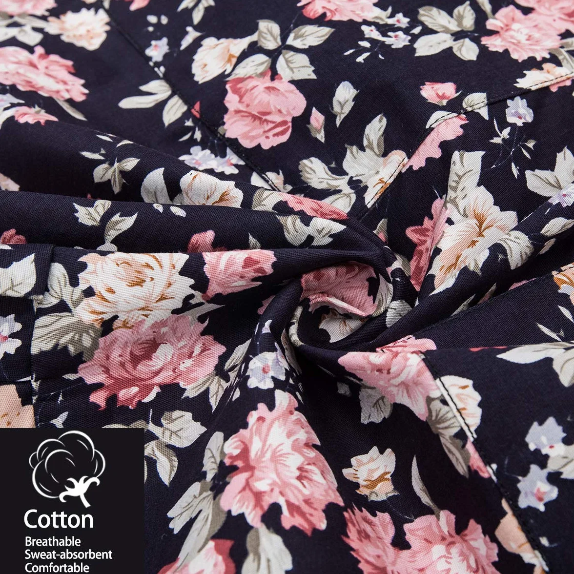 Bonito delantal de algodón para mujer, con correa ajustable para el cuello, 2 bolsillos y lazos de 41.5 pulgadas de largo, bonito delantal para cocina y repostería en casa, 30 x 27 pulgadas, 1