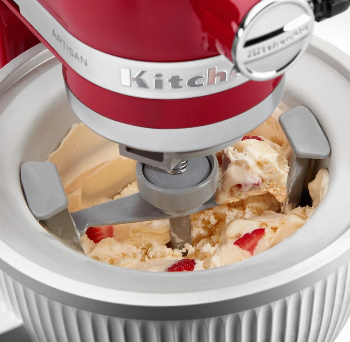KitchenAid Accesorio Heladera para Robots de Cocina, Bol de 1,9L, Batido Rápido, Dasher Rediseñado, Compatible con Todos los Modelos KitchenAid de Cabeza Basculante y Bol Elevable
