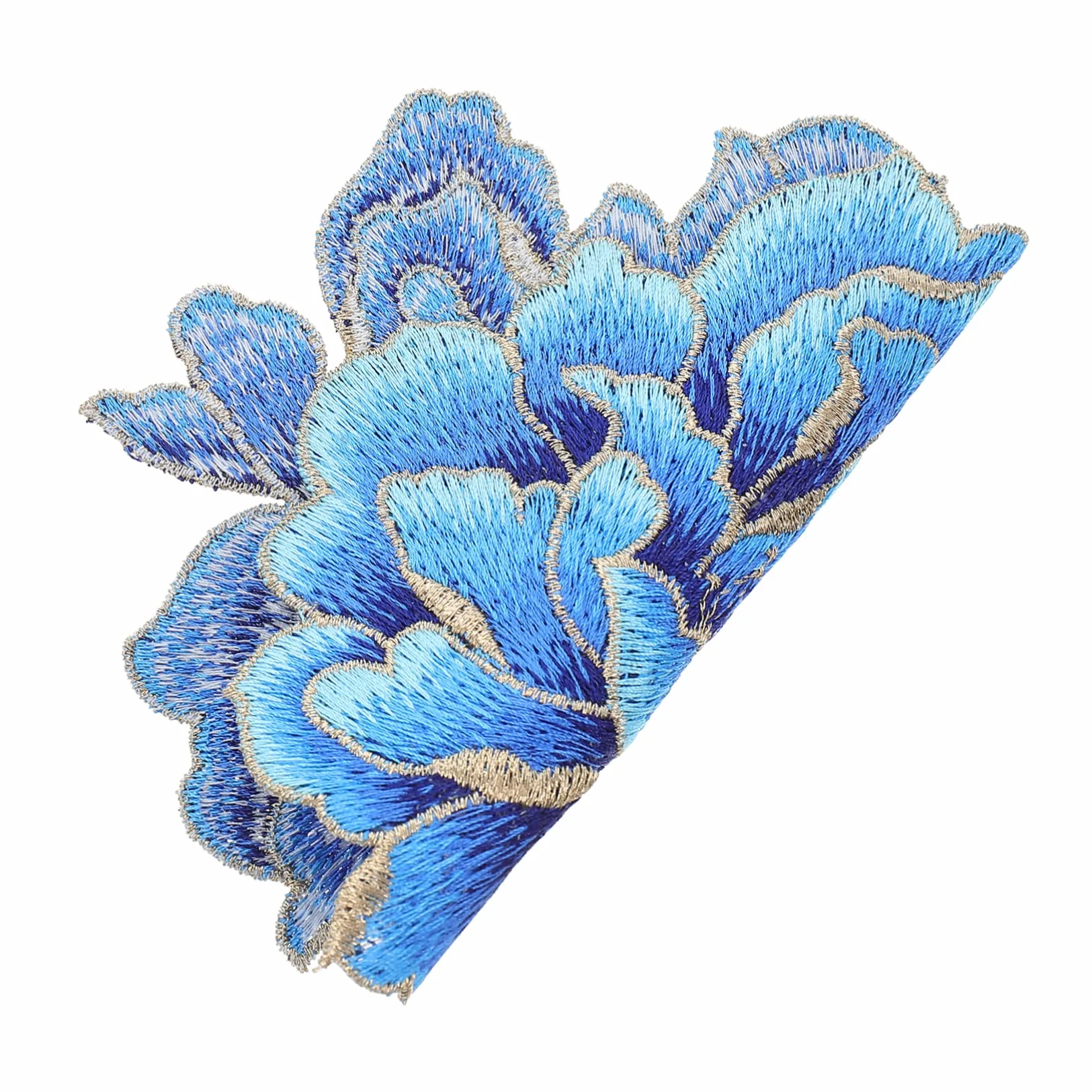 Adornos para Ropa, Parches Bordados de Tela Flores