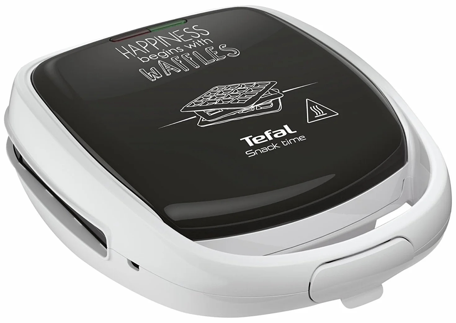 TEFAL Croque gaufre, Jeux de plaque inclus, Indicateur lumineux, Loquet poignée, Rangement vertical Snack Time Happiness SW3411