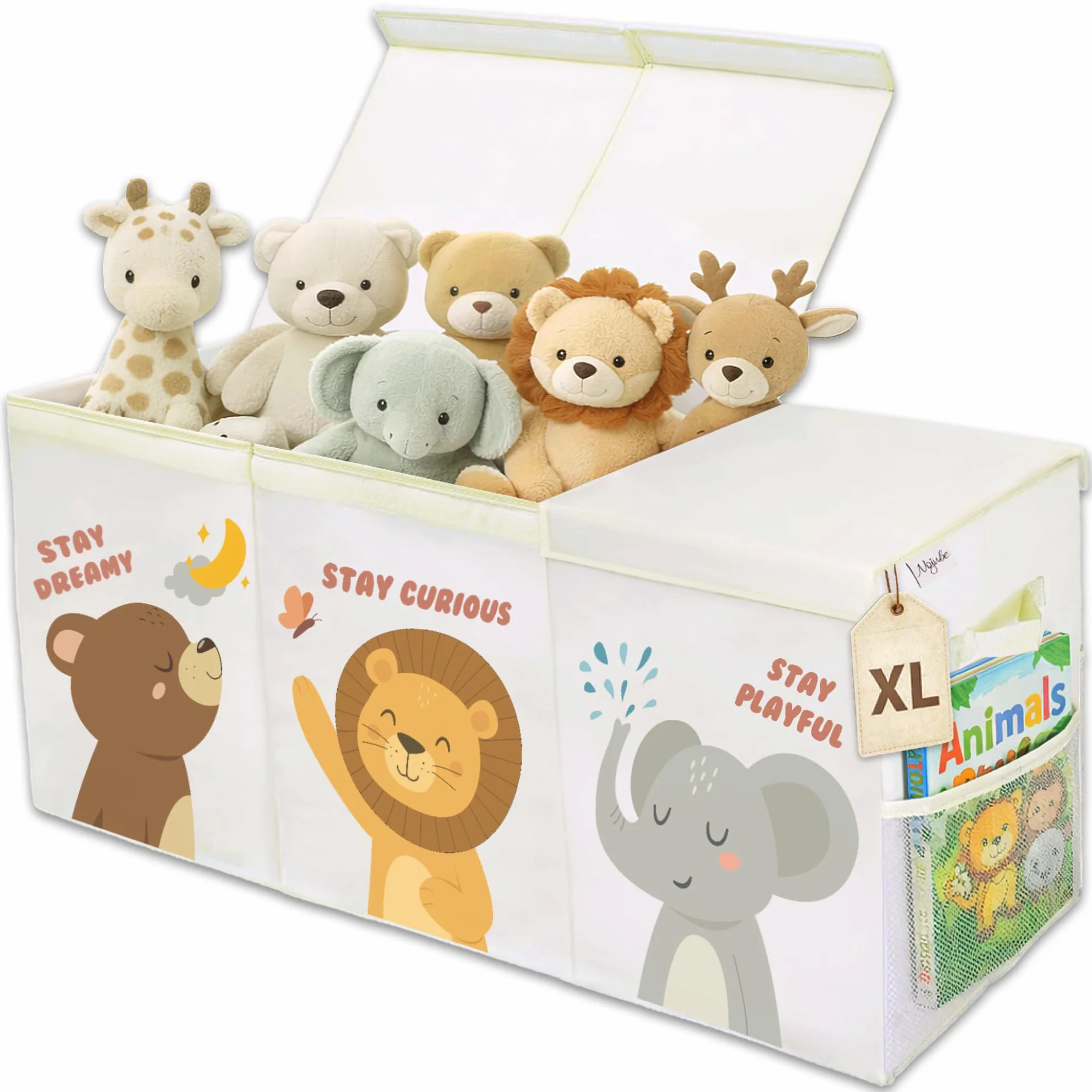 Baúl Juguetes Infantil Grande XL - Cesta Almacenaje Juguetes Plegable y Resistente - Juguetero Organizador de Juguetes Infantil de Tela Oxford - Caja Juguetes Almacenaje dormitorio con tapa
