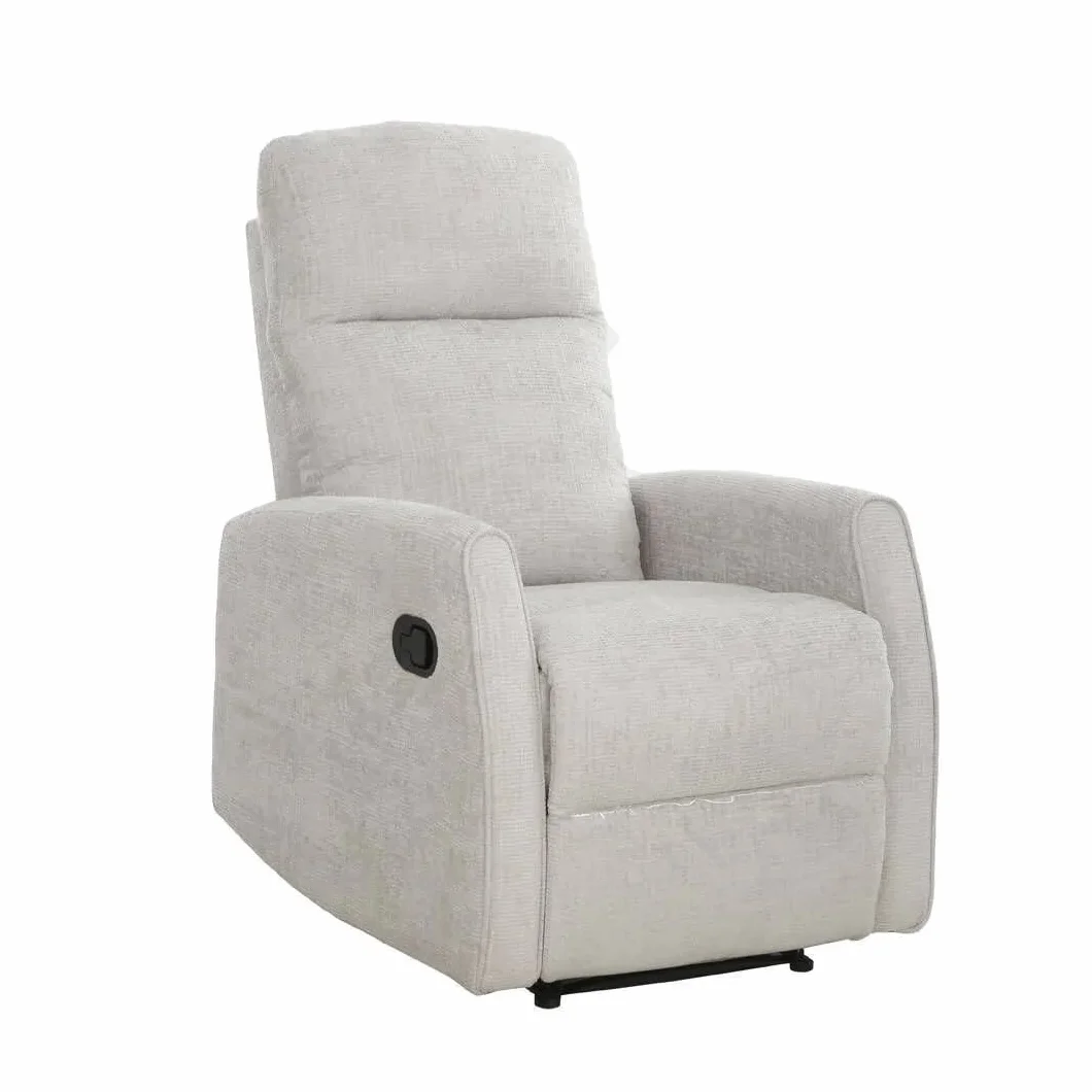 SHIITO | Sillón Relax Manual | con Mecanismo de Palanca | Modelo Orfeo - Cemento | 104 x 84 x 70 cm