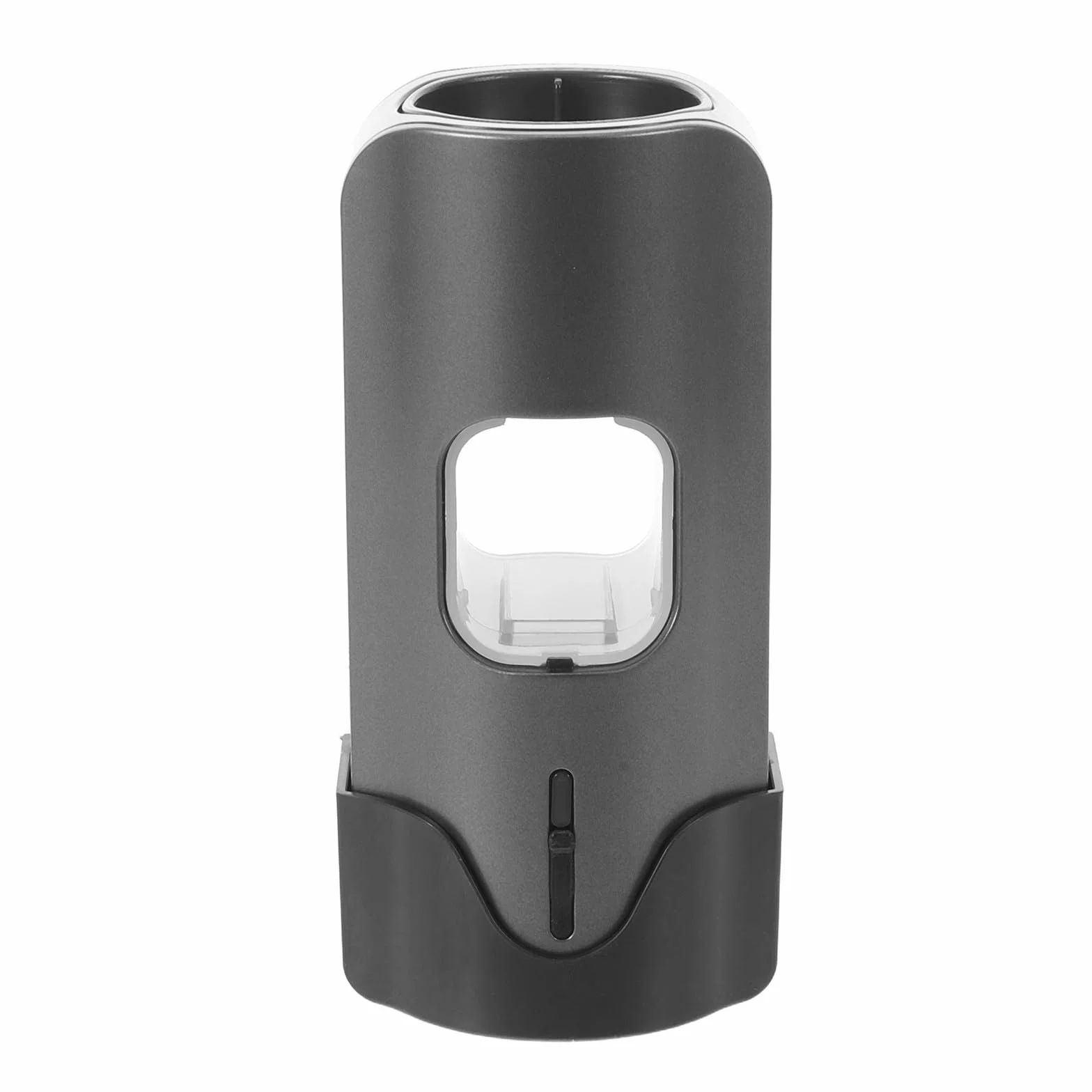 POPETPOP Dispensador Automático de Pasta Montado Pared con Ajuste de Soportes para Cepillos Organizador Vertical sin Taladro para Baño Gris