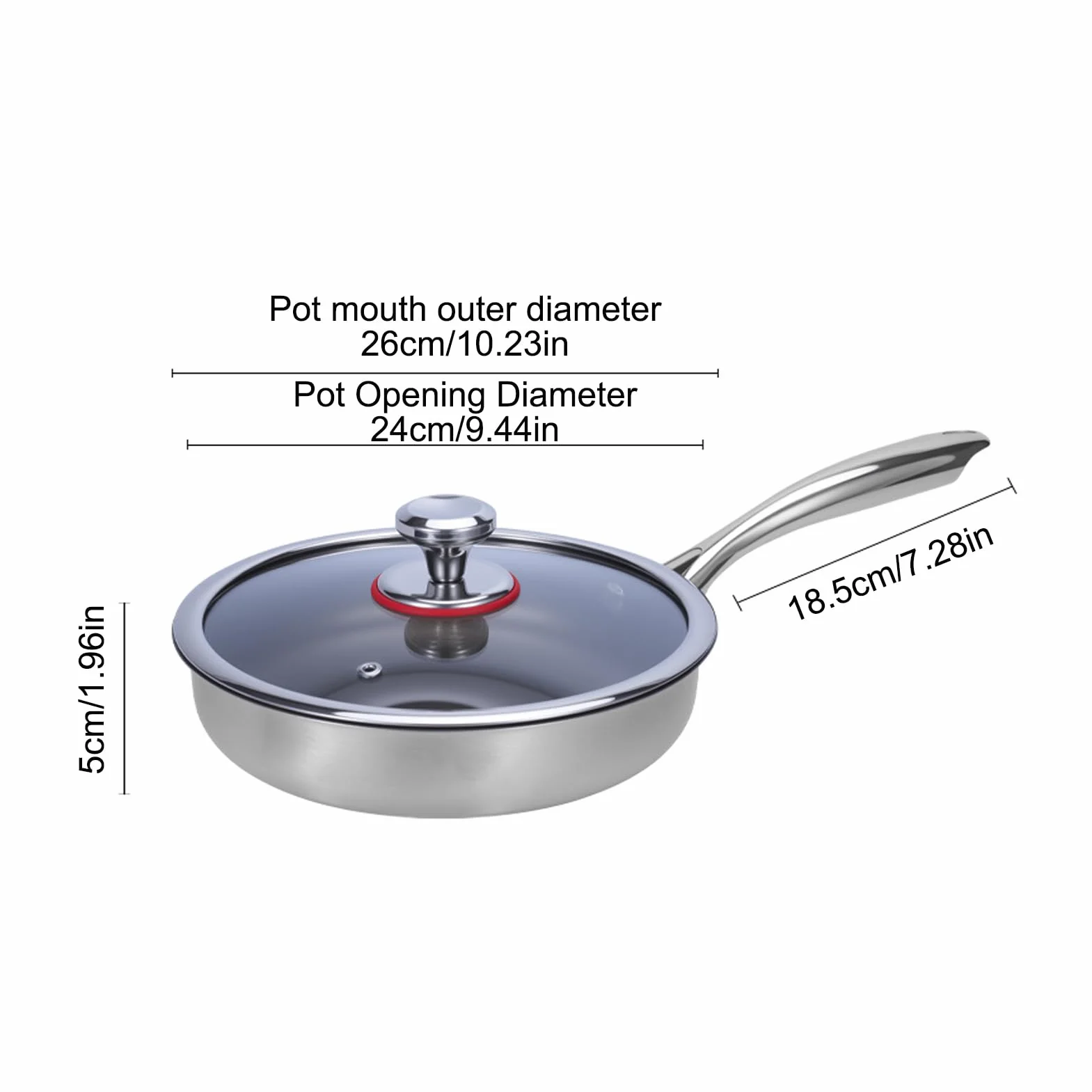 Sartén de Titanio Utensilios de Cocina Antiadherentes | Sartén para Hogar Para Cocineros Caseros Principiantes Preparación Comidas Huevos Carnes Apartamento Camping Viajes en RV