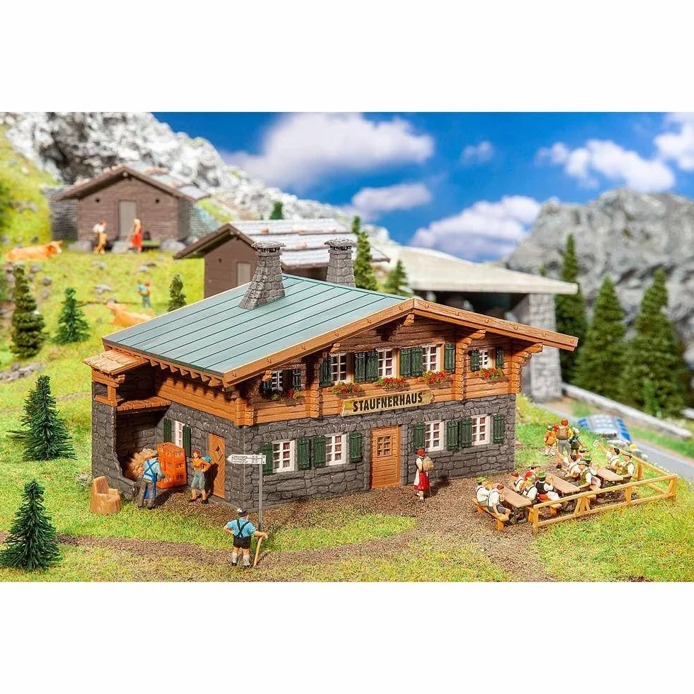 Faller Mountain Hut Staufnerhaus - Kit de Modelo H0, Escala H0, 117 Piezas, 1/87, para Hombres y Adultos Unisex