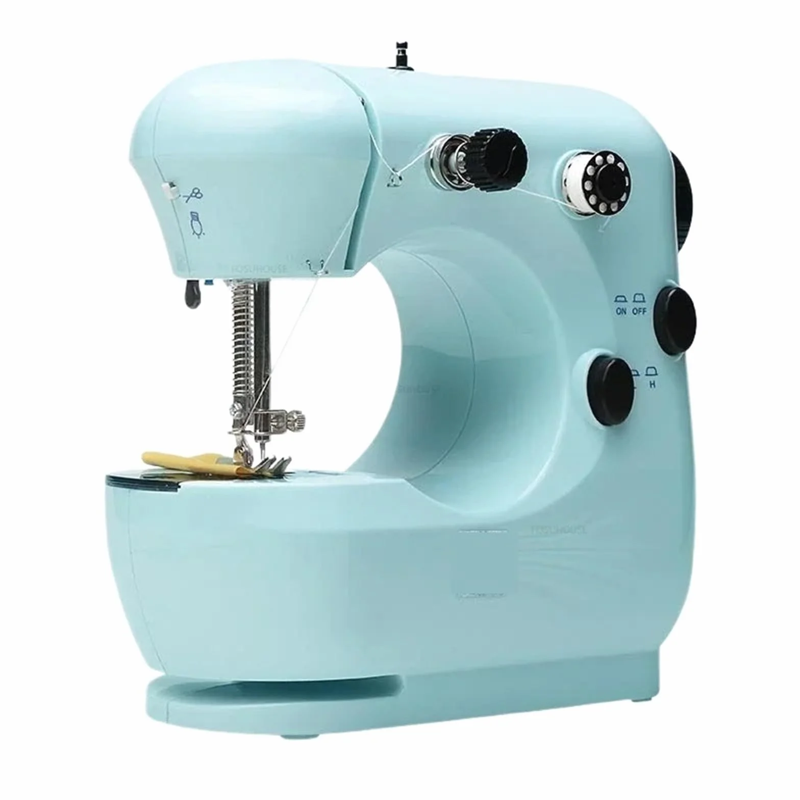 Máquina de Coser, máquina de Coser portátil, minimáquina de Coser multifunción para el hogar con Pedal, eléctrica de Mano, Suministros de Costura para Ropa DIY