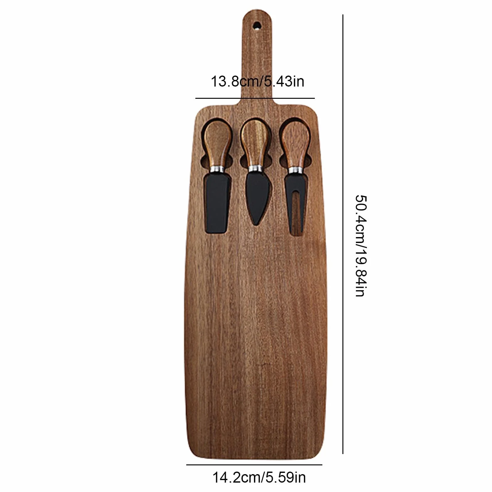 Juego de tablas de queso de madera con asas para cortar cocina y embutidos