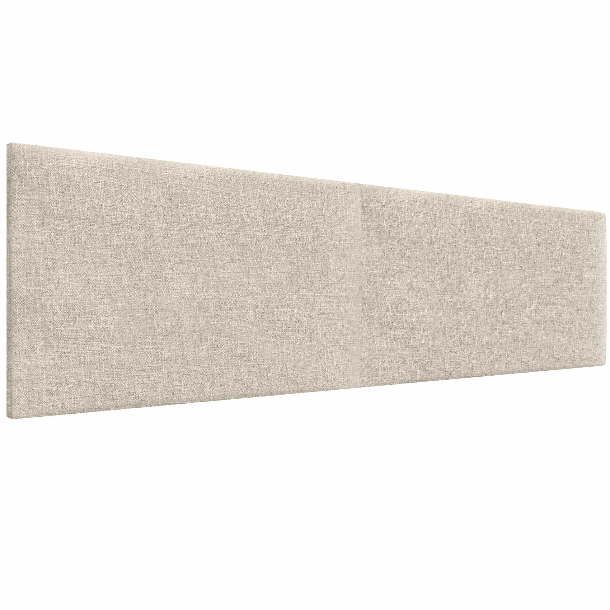 DHOME Cabecero de Lino Natural Liso Cabezal Tapizado Cama Dormitorio Moderno Top Trending (Lino Natural, 180cm Dual (Camas 180/190))