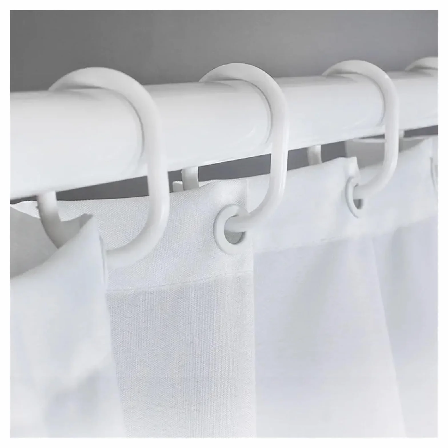 Cortina De Ducha Cortina de Ducha Impermeable for baño, 200 x 180 cm, con Estampado geométrico Simple, de poliéster, for decoración del hogar, con 12 Ganchos(3,W180xH240cm)