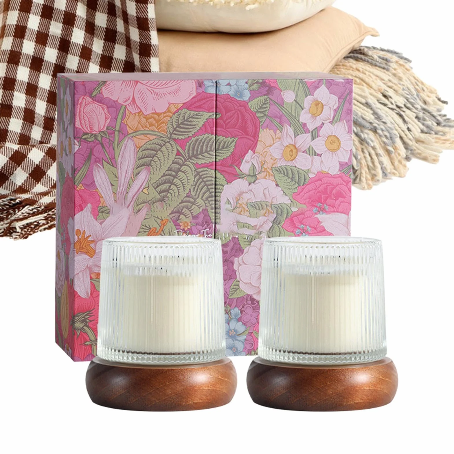 Velas en frasco con Tarjeta Decorativa para Ambientación del Hogar | Velas en Frasco Aromáticas para Mujeres para Decoración del Hogar, Dormitorio, Salón, Baño, Relajación, Sueño, Regalo de