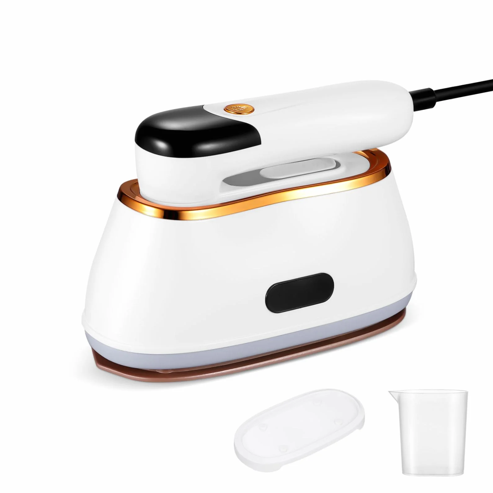 EXCEART Máquina de Planchar de Mano Plegable para Ropa, de Ropa Portátil, 180ml, Abs, 4 Modos, Mango Giratorio 180°, Blanco, para Viaje y Planchado