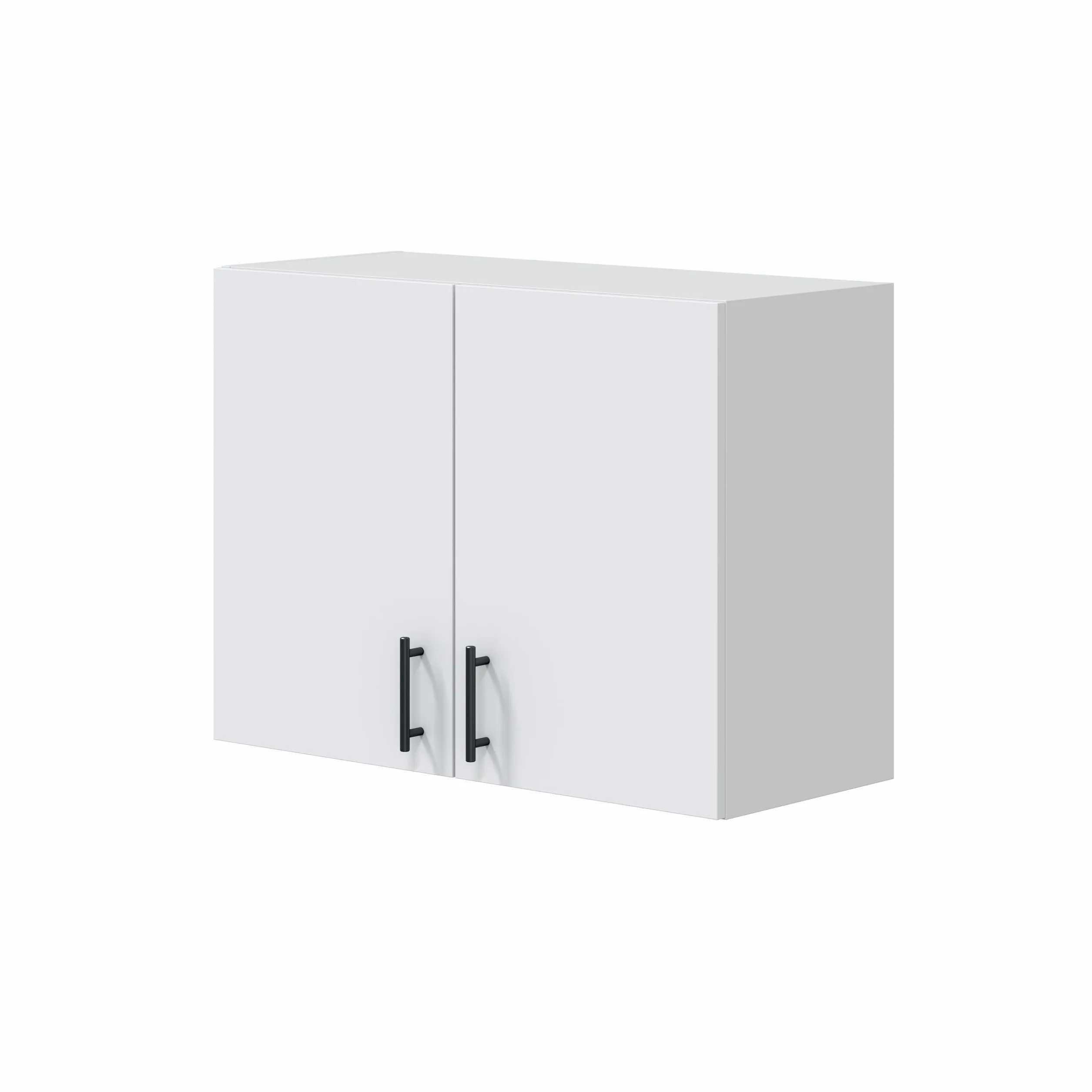 Mobelcenter, Mueble Alto de Cocina para Colgar de 80 cm, Módulo 2 Puertas y 1 Estante, Acabado Color Blanco Brillo, Medidas: Ancho: 80 cm x Fondo: 34 cm x Alto: 59 cm (1532)