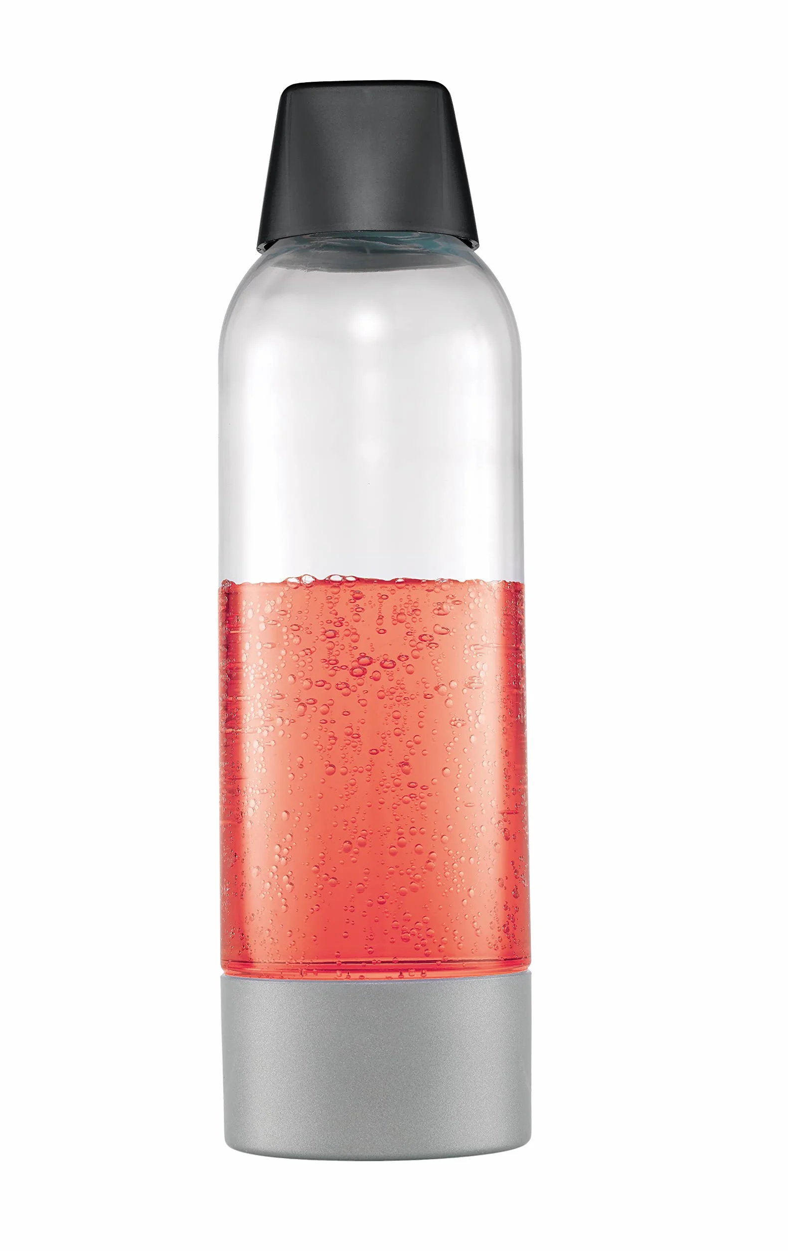 iSi Twist'n Sparkle - Juego de 2 botellas de repuesto de 1 L para batidoras de agua, para soda, para bebidas carbonatadas, resistentes botellas de PET con tapa, para cócteles y bebidas, sin BPA