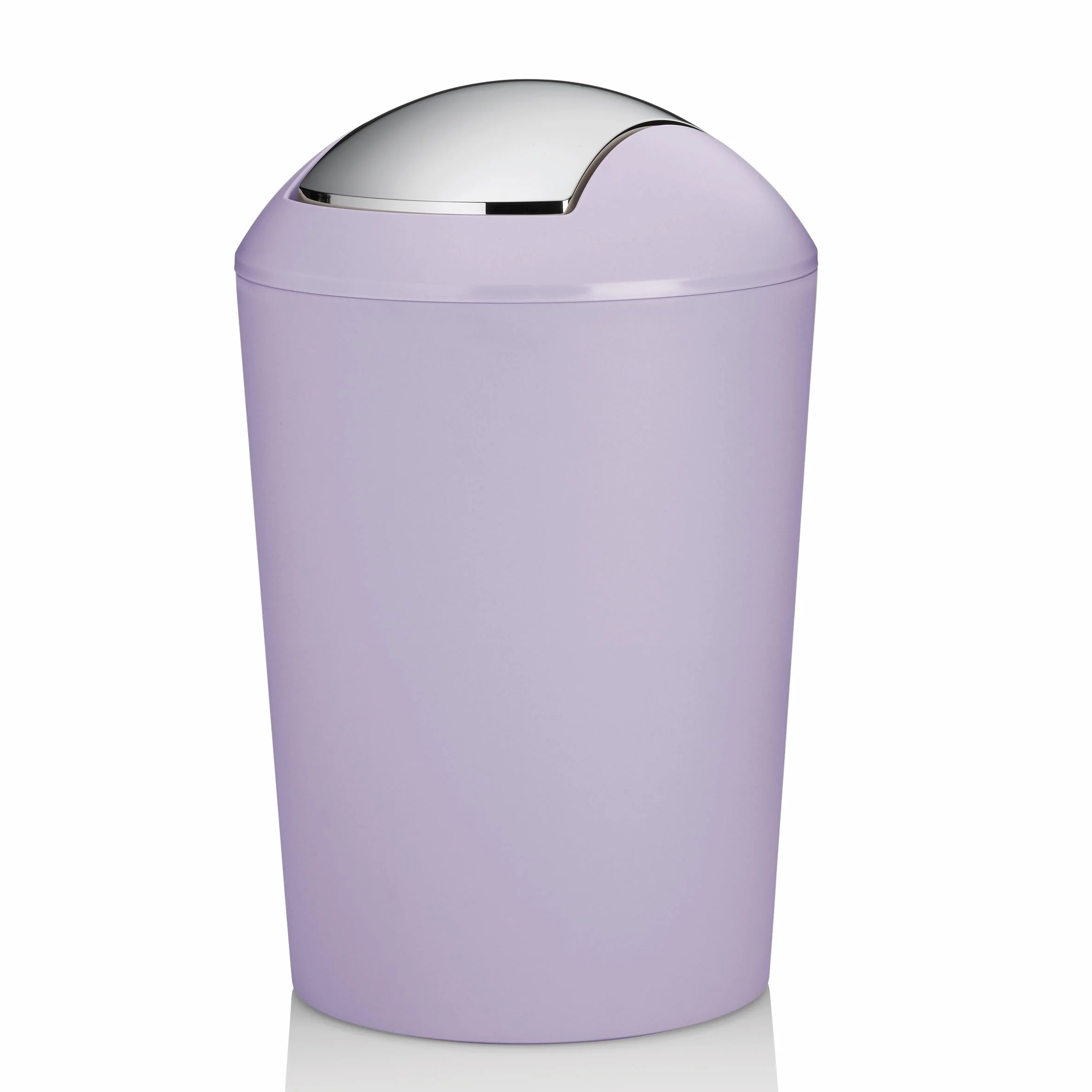 Cubo con tapa basculante violeta pastel mate 5 L plástico MARTA