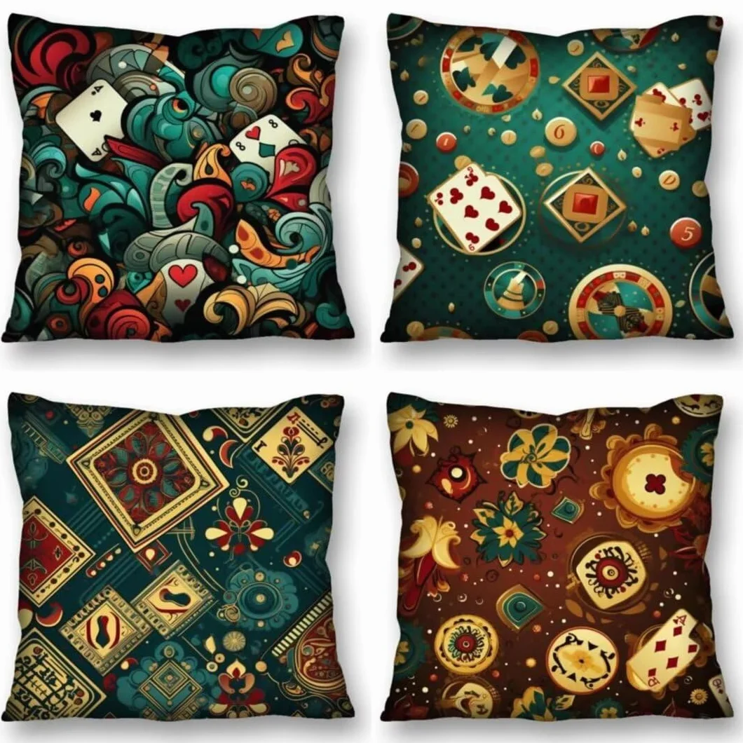 Juego de 4 Fundas de Cojines 70x70 cm Cojines abstracto redondo Funda Cojin Cuadrados de Lino Fundas Cojines Sofá Cojines Decorativos para Salón Sofá Dormitorio Coche Jardín Decoración del Hogar