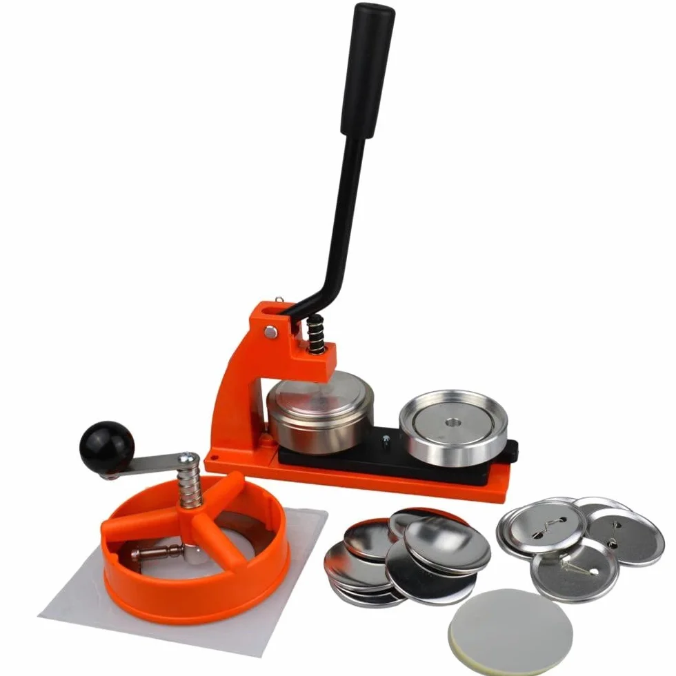 58mm Micro Badge Maker Kit con - 250 componentes de metal - cortador de círculo - troquel intercambiable | 38mm | 45mm | 58mm | Máquina de metal sólido de la insignia