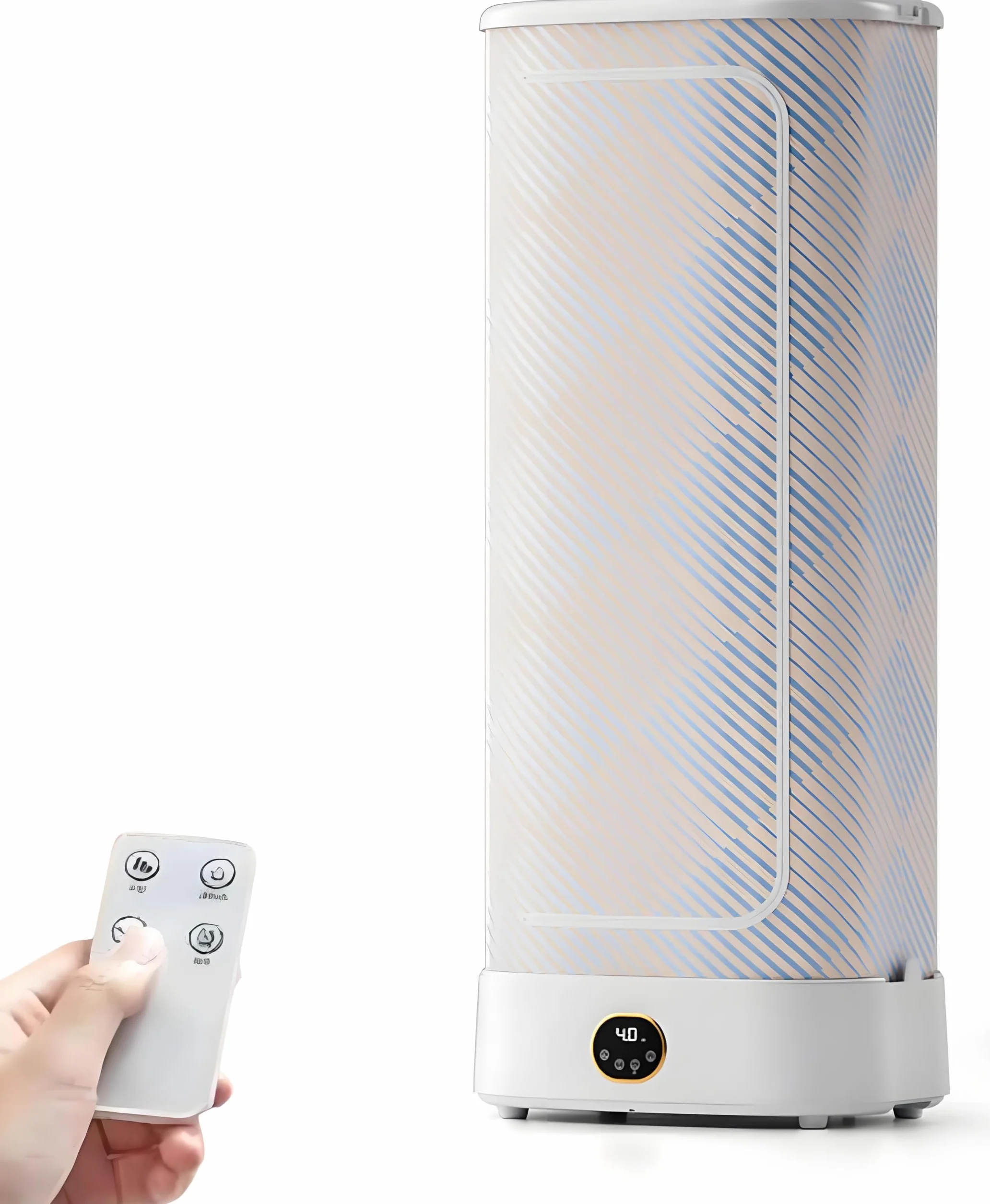 Secadora de Ropa portátil, Plancha de Vapor Vertical inalámbrica automática, Plancha de Tela de 1000 W, Potencia de Vapor de 800 W, Temporizador de 0,5 a 4 Horas, Modelo con Control Remoto.