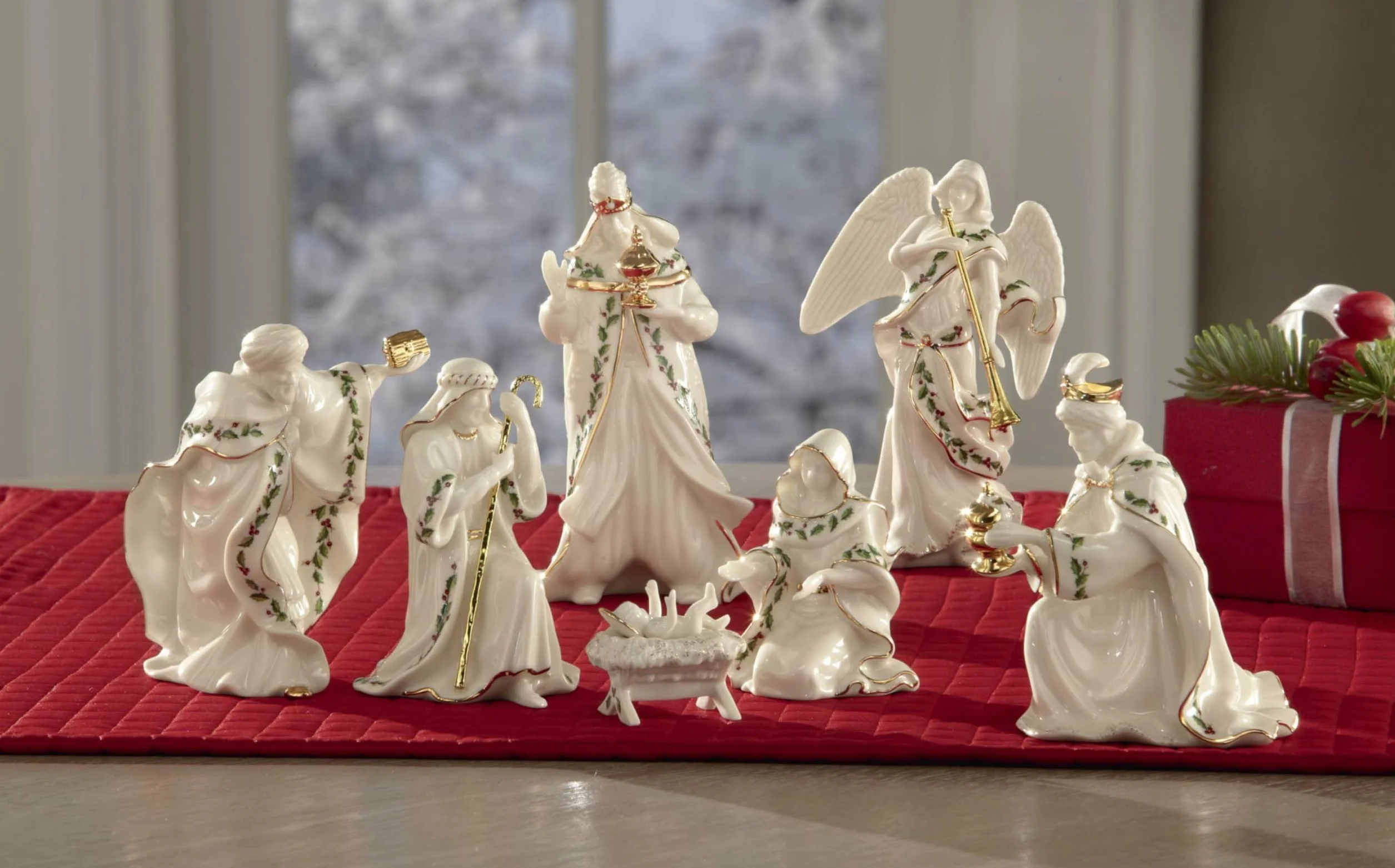 Lenox Holiday Belén, Set de 7 (Sagrada Familia, Tres Reyes, Ángel)