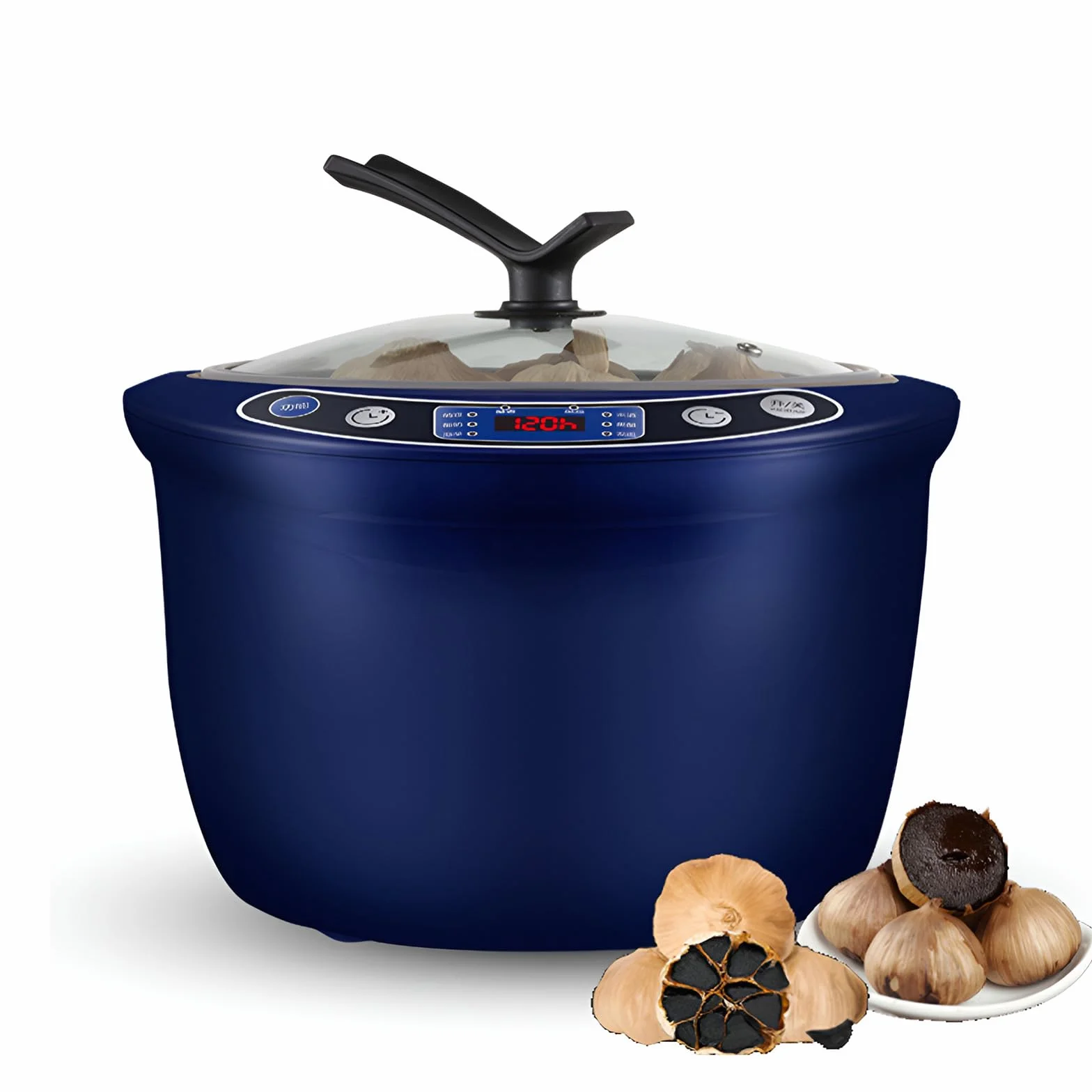 Máquina eléctrica de ajo negro de 6 L, multifuncional, comercial, fermentador de ajo, panel de control inteligente, fermentación estéreo para yogur, arroz, ajo negro