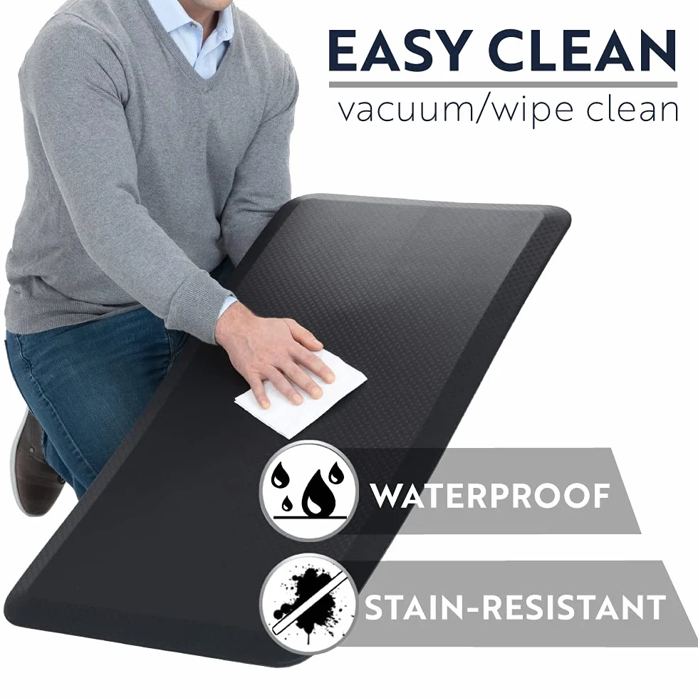KANGAROO Tapete Grueso y ergonómico antifatiga Acolchado para Cocina, Escritorio de Oficina, Parte Superior Impermeable Resistente a los arañazos, Apoyo cómodo Durante Todo el día, 32 x 20 Pulgadas,